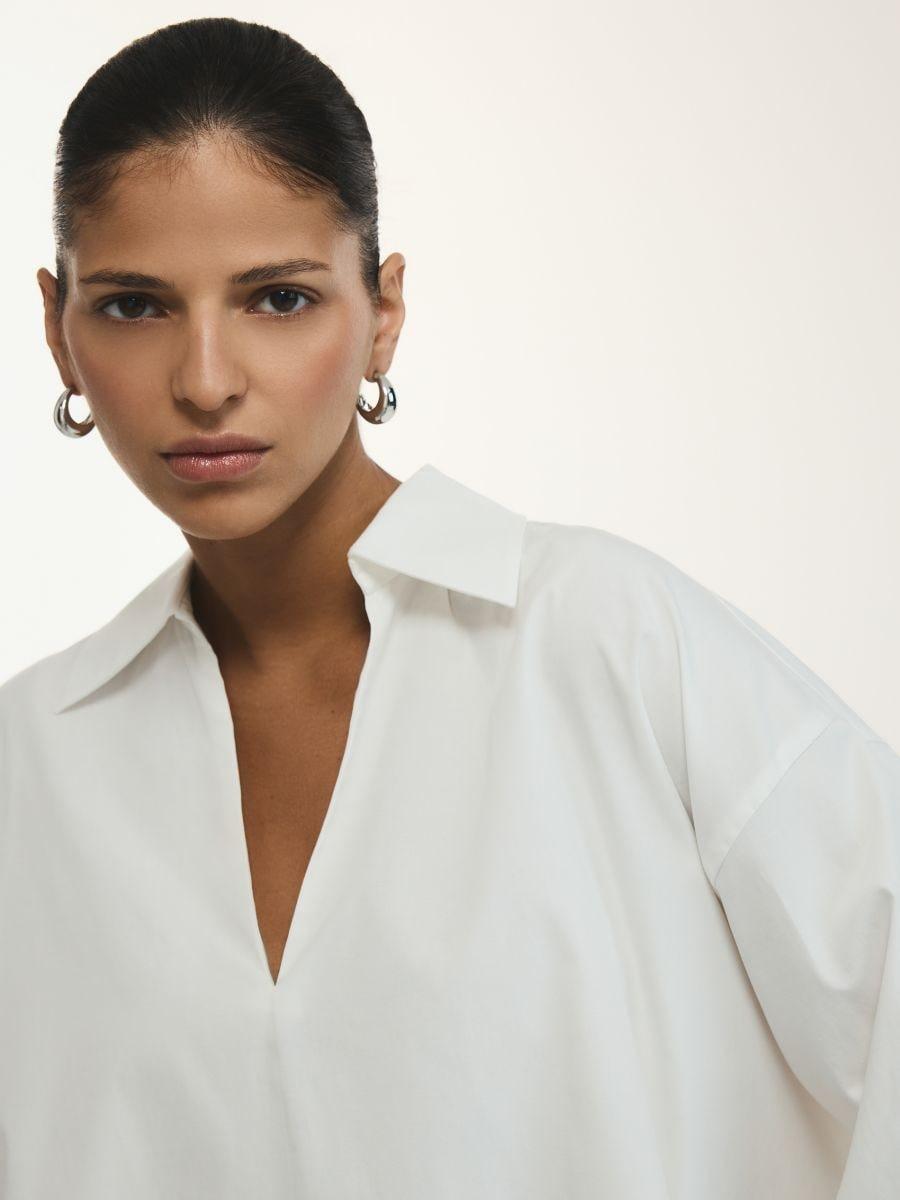 Silver Drop-Shaped Earrings, Silver, medium