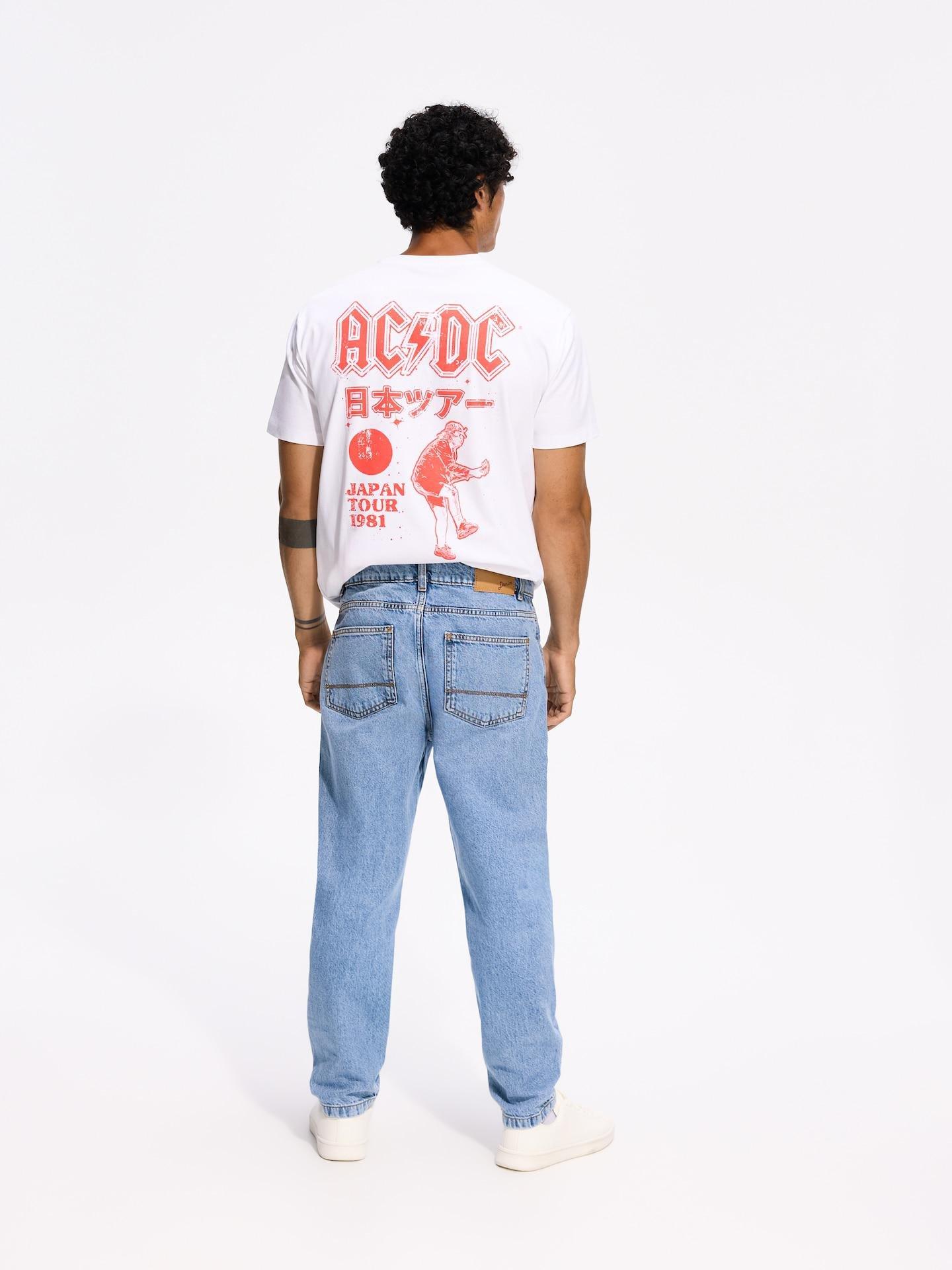 Blue Carrot Jeans With Wash Effect, Blue, medium