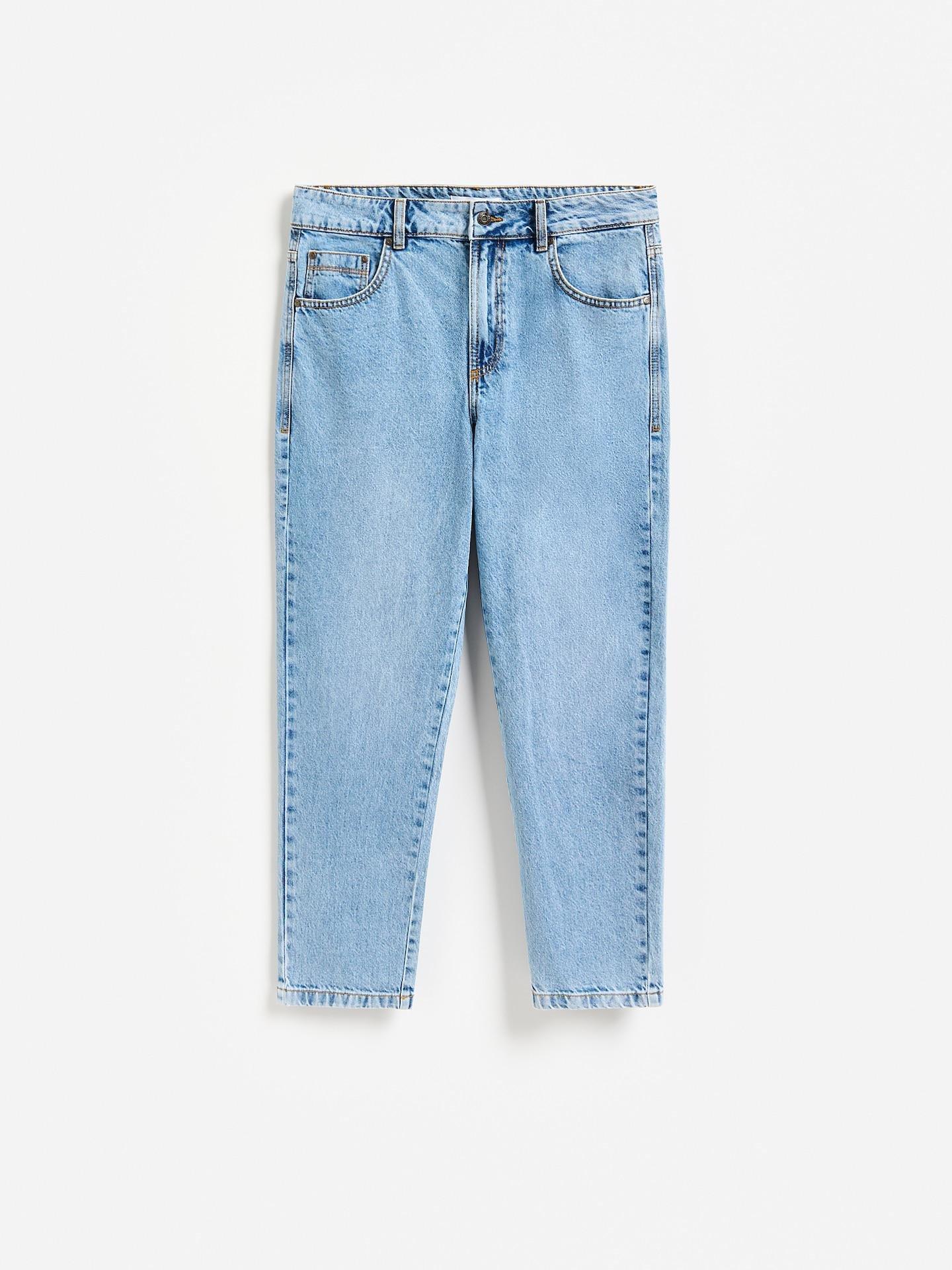Blue Carrot Jeans With Wash Effect, Blue, large image number 3