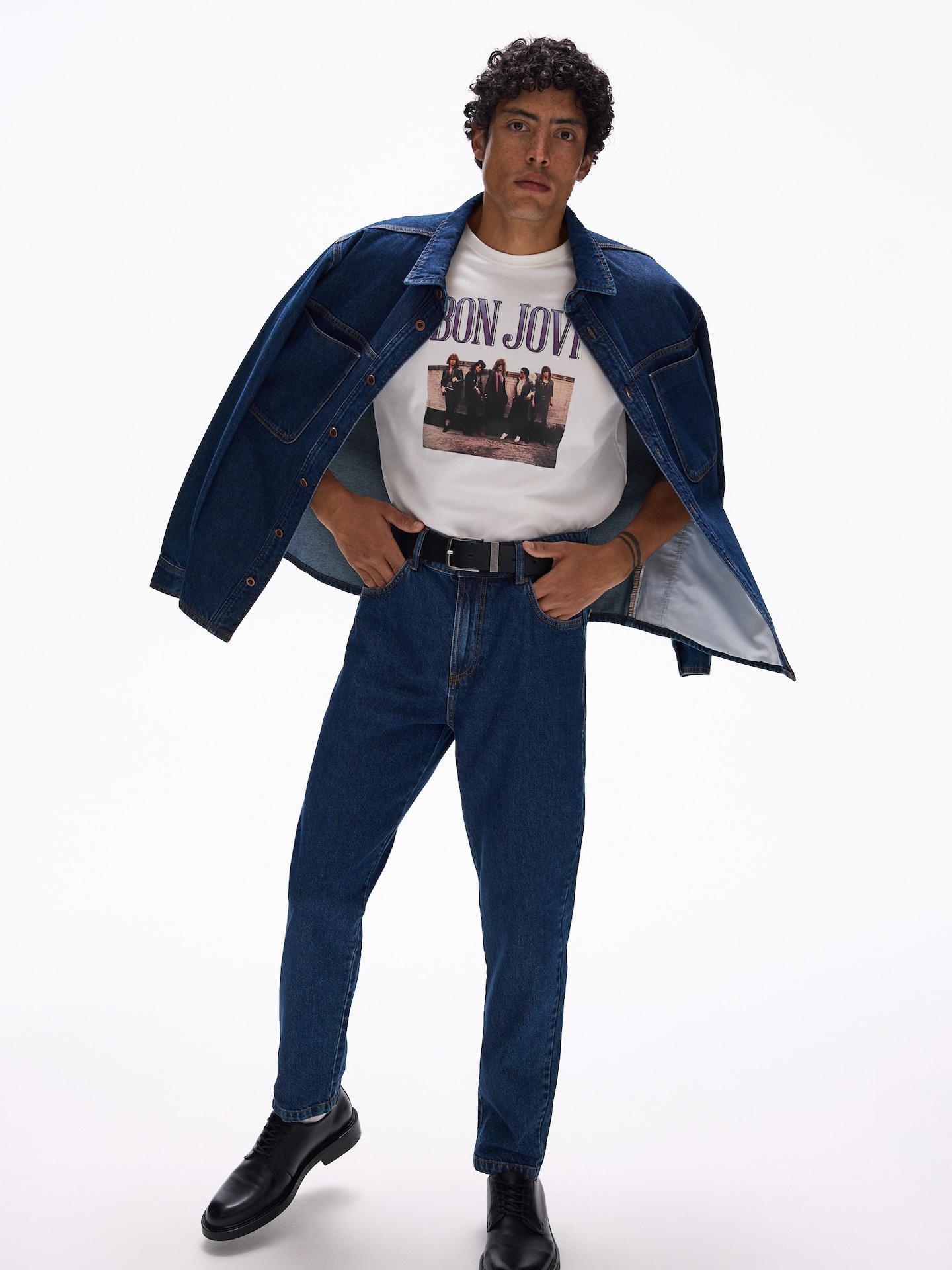Blue Carrot Jeans With Wash Effect, Navy, medium