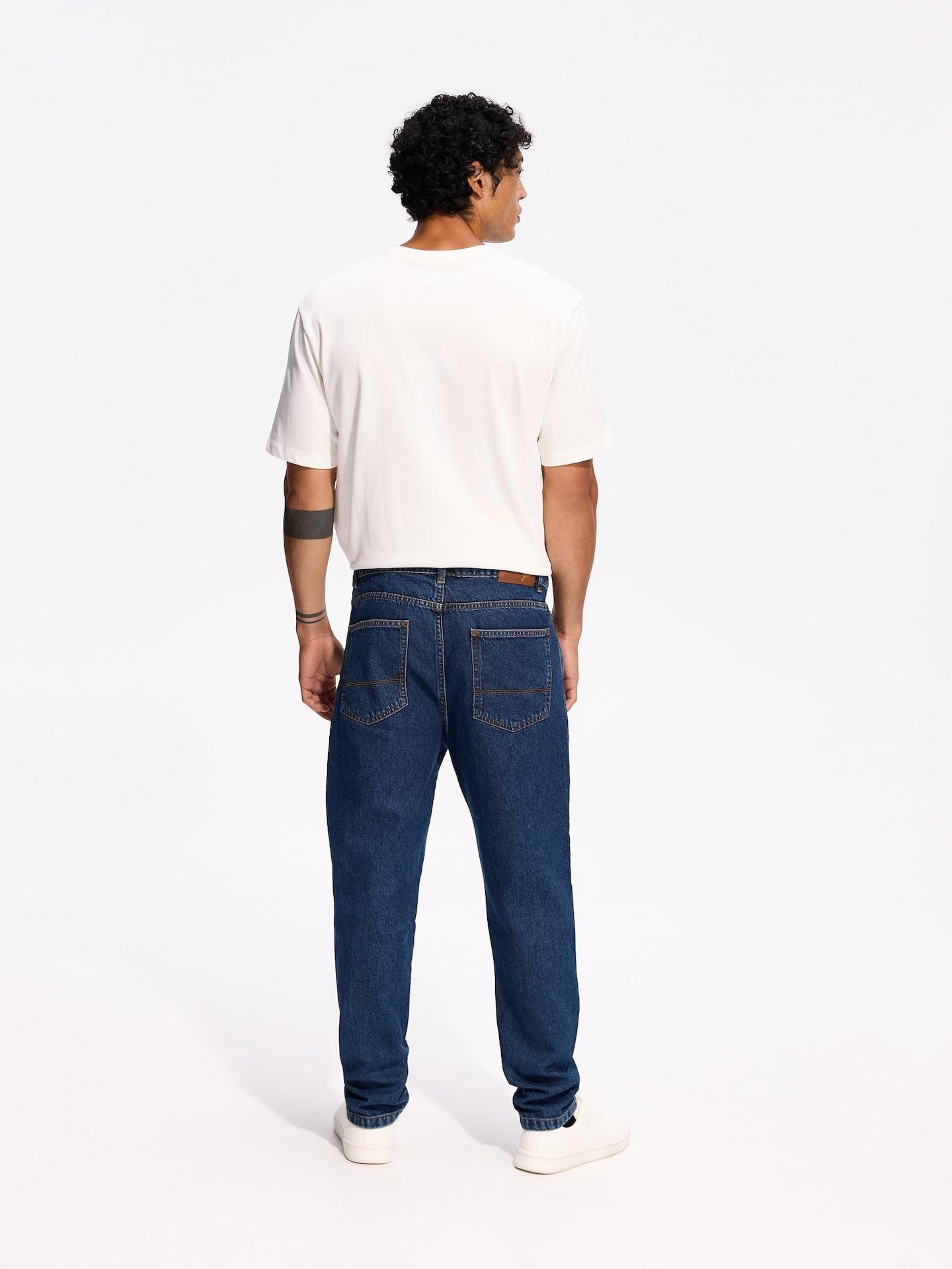 Blue Carrot Jeans With Wash Effect, Navy, large image number 3