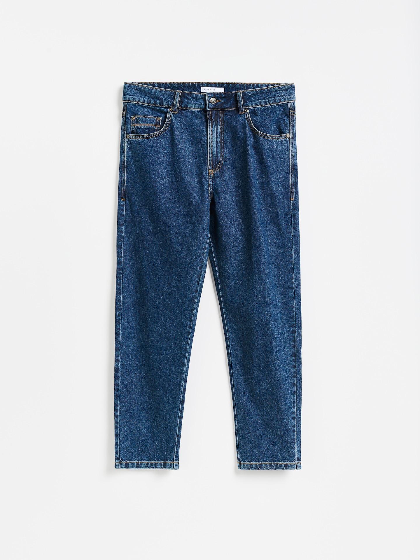 Blue Carrot Jeans With Wash Effect, Navy, large image number 4