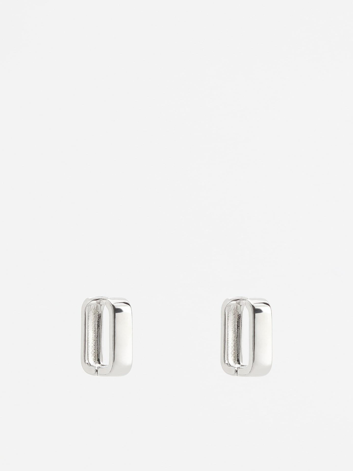Silver Dangle Earrings, Silver, medium