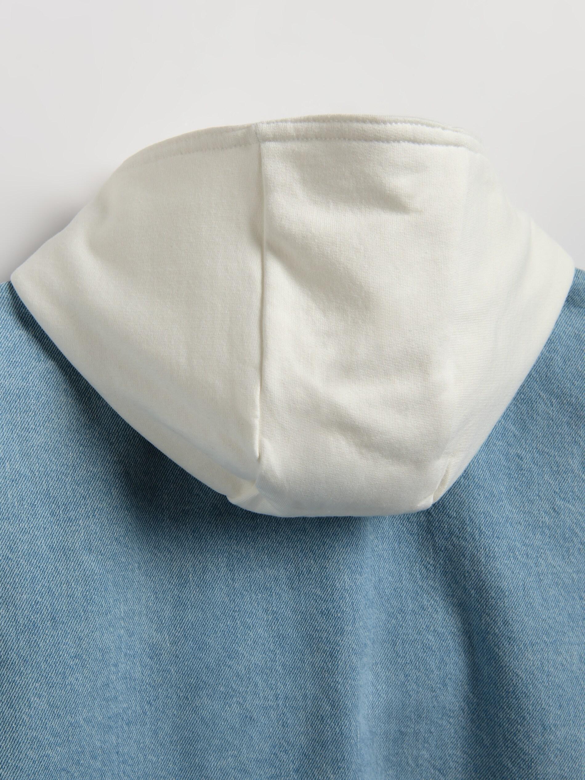 Blue Jeans Oversized Denim Shirt, Blue, large image number 2