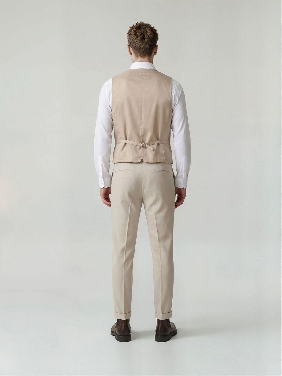 Beige Suit Vest, Beige, medium