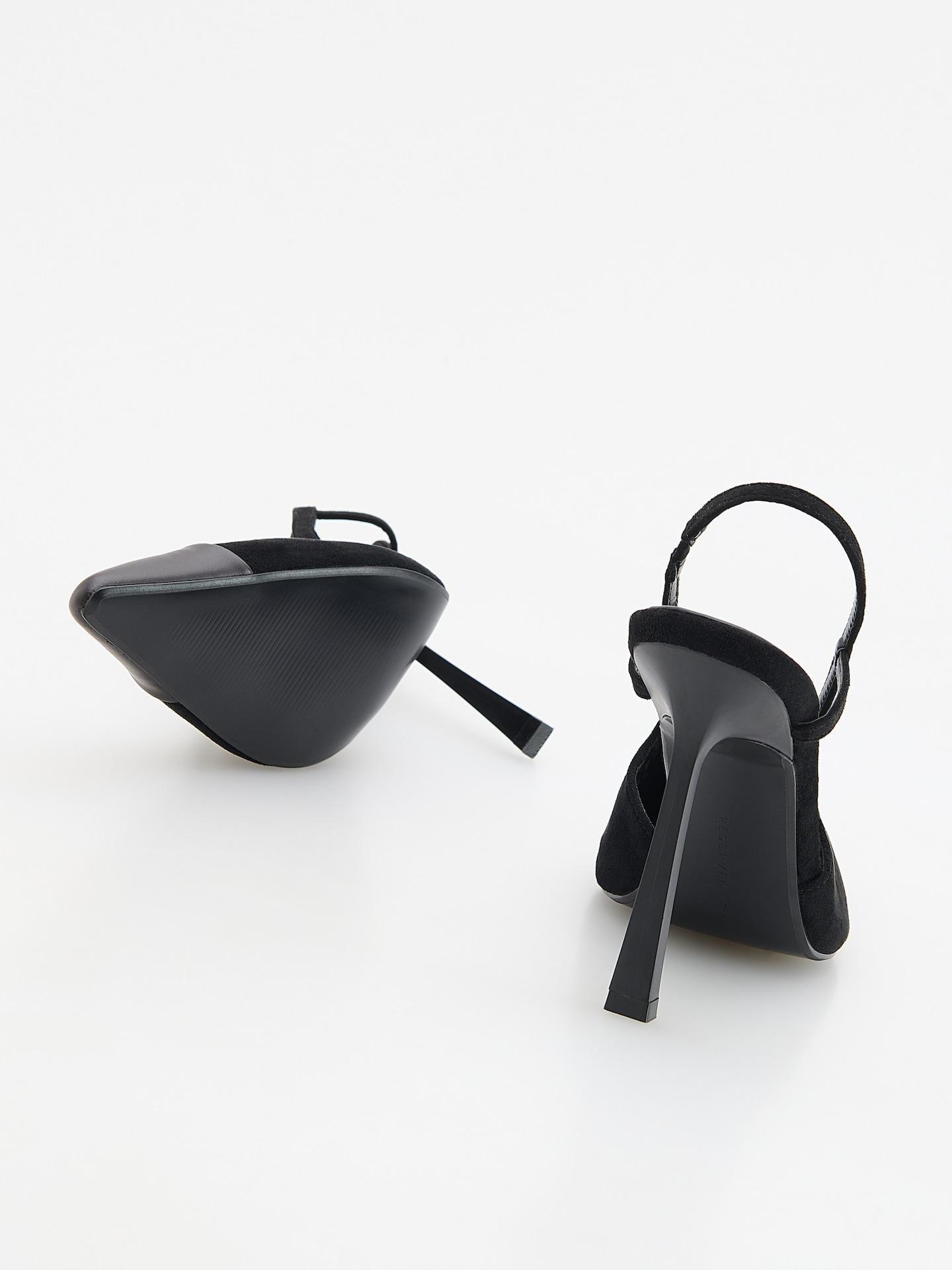 Black High-Heeled Pumps, Black, medium