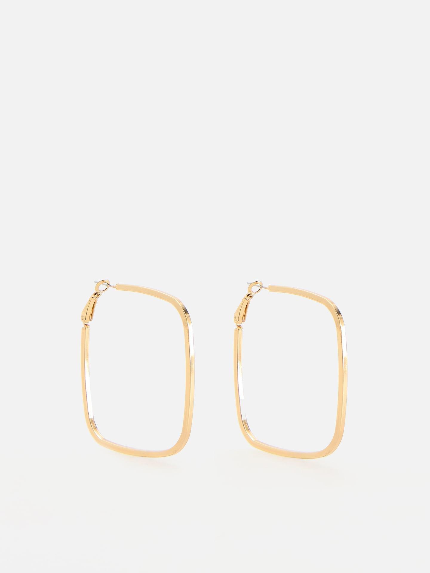 Gold Dangle Earrings, Golden, large image number 0