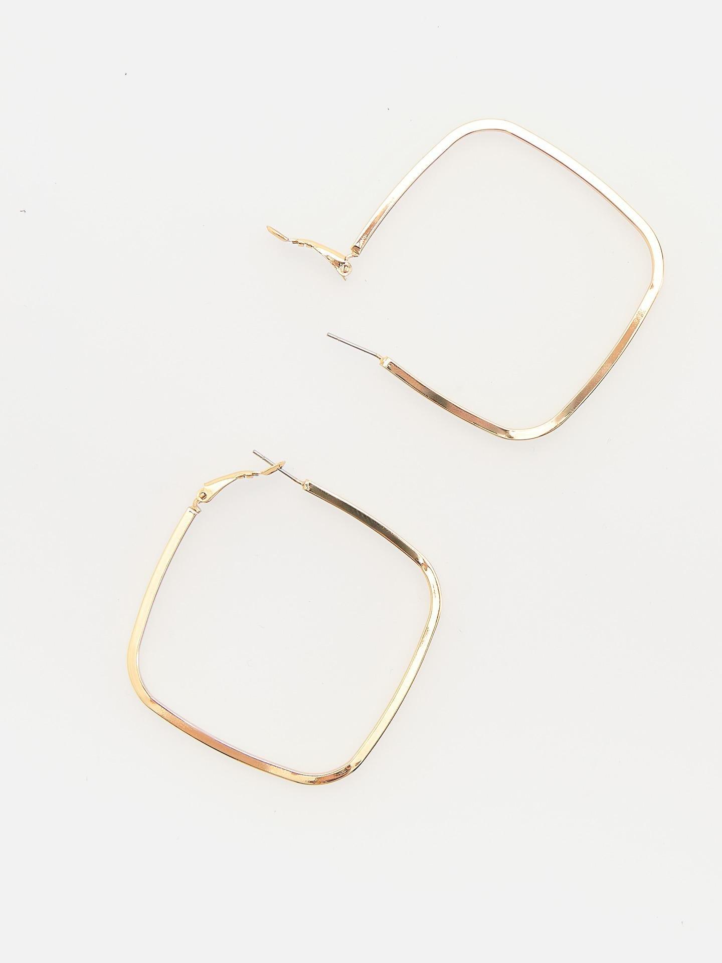 Gold Dangle Earrings, Golden, medium