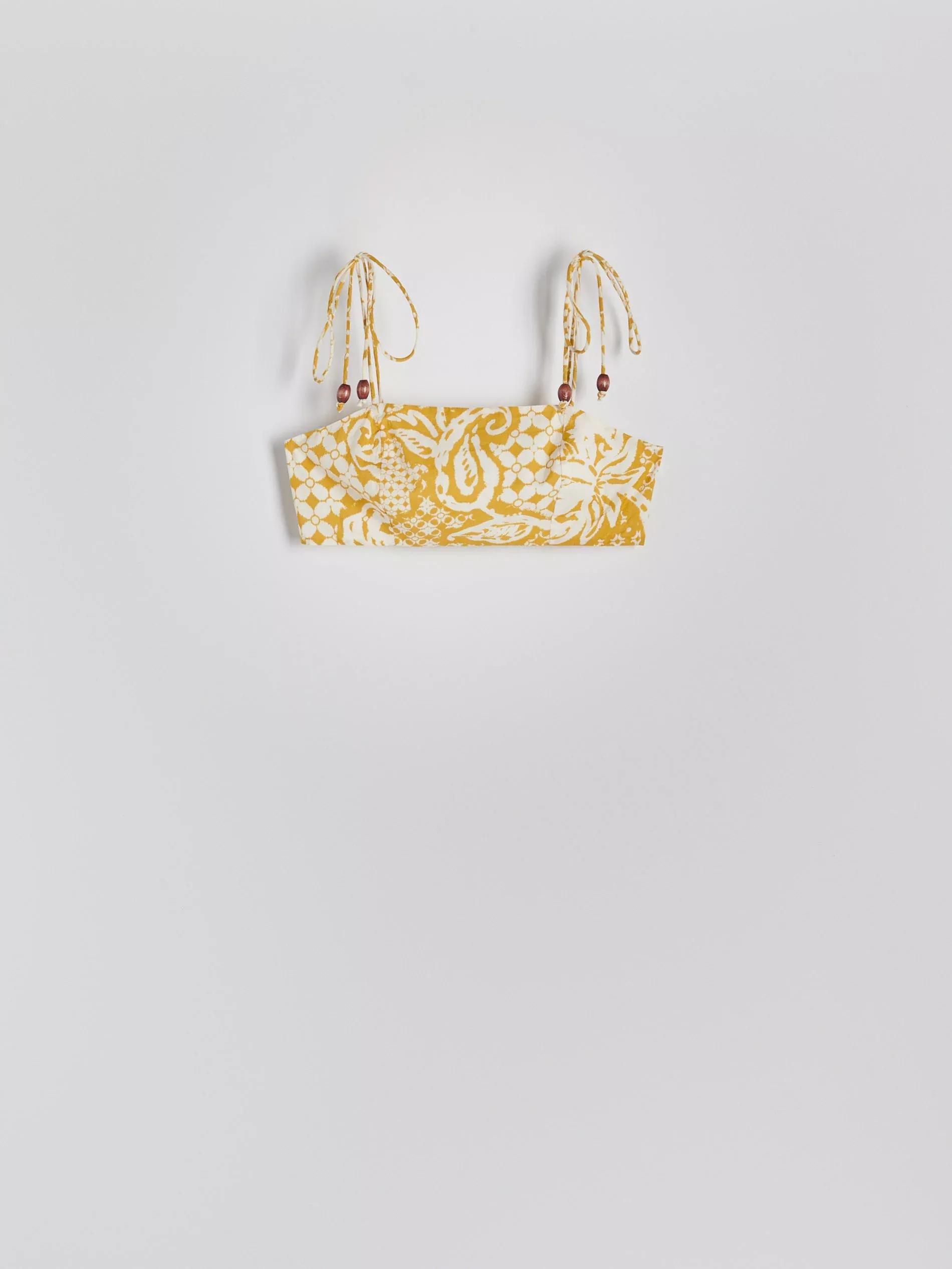 Yellow Tie Details Top, , large image number 7
