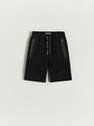 Reserved - Black Sports Shorts With Pockets