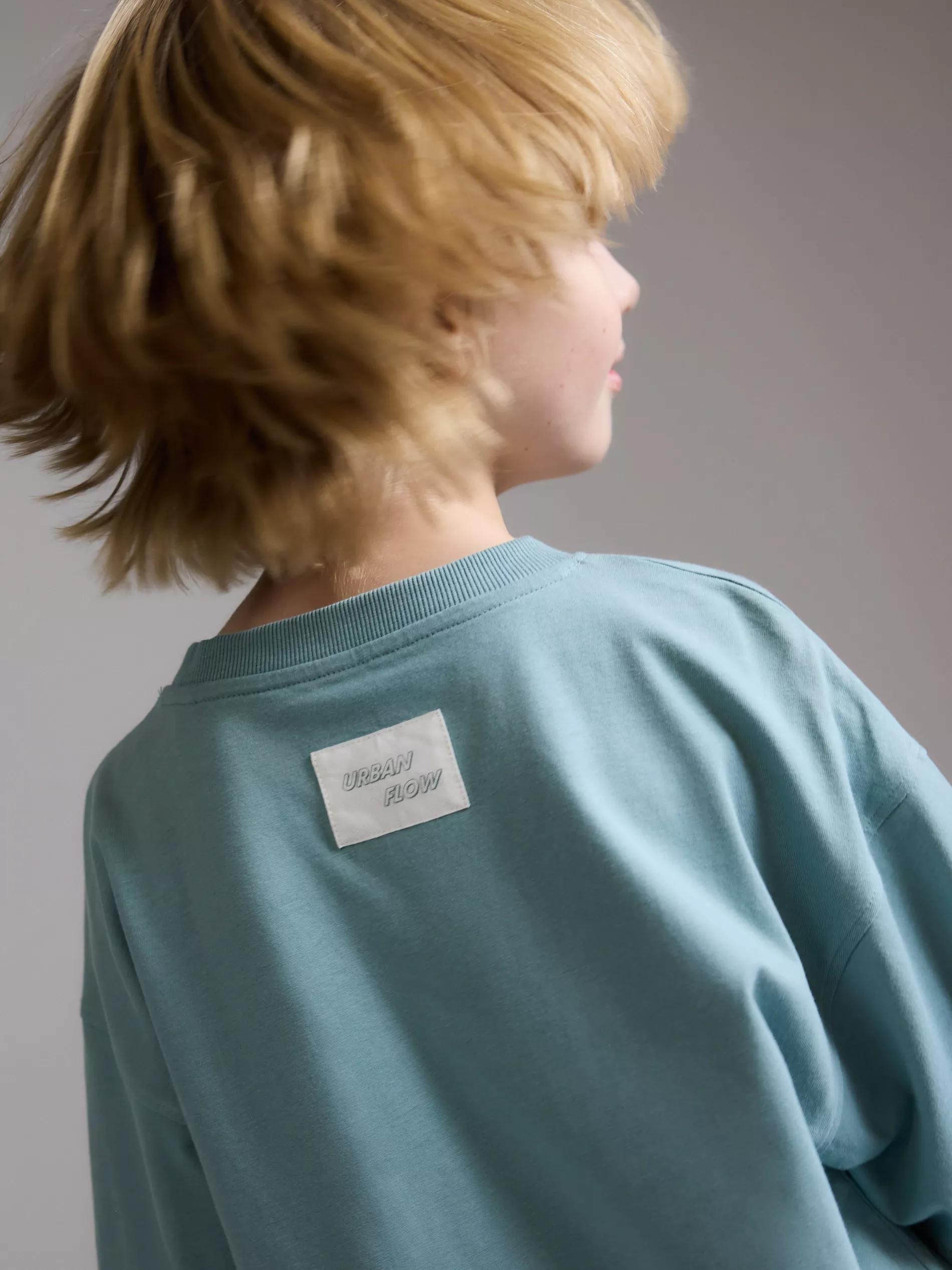 Blue T-Shirt, Kids Boy, Blue, large image number 4