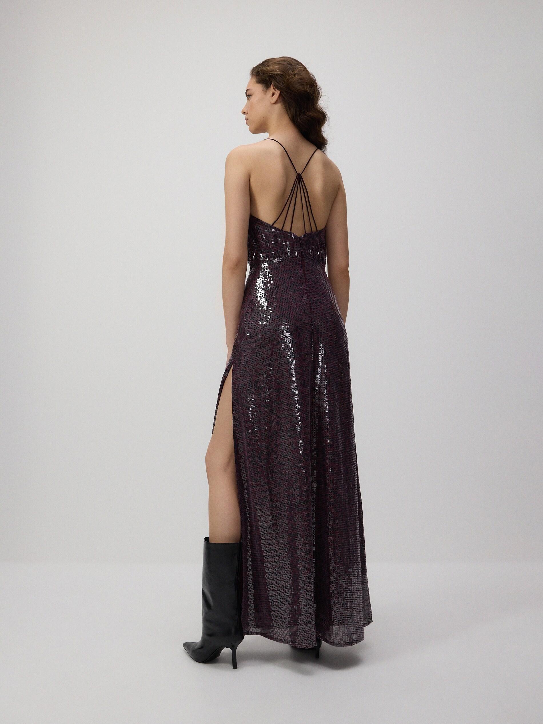 Multicolour Sequin Maxi Dress, Multicolor, large image number 6