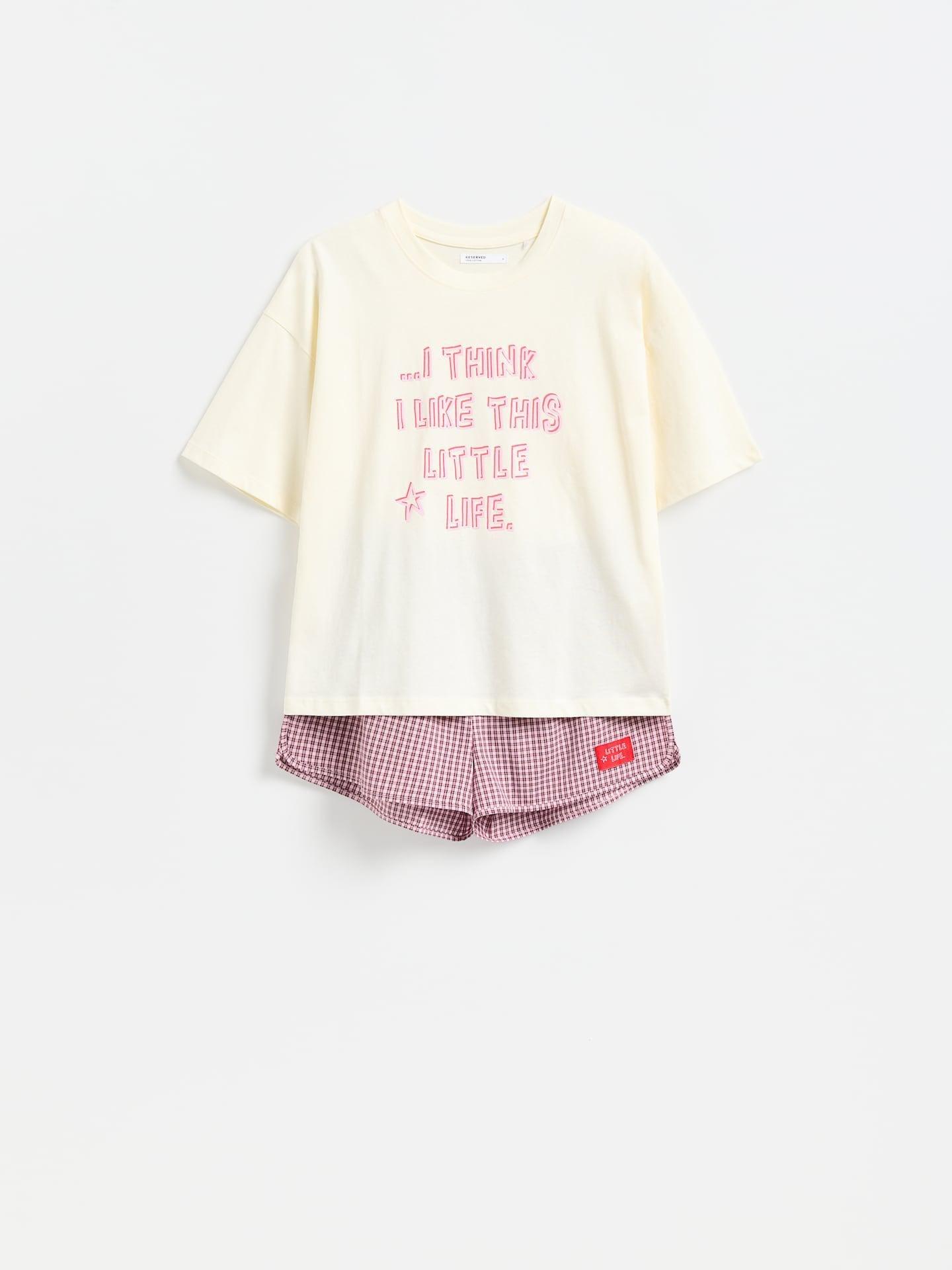 Purple Two Piece Cotton Pyjama Set, Purple, large image number 3