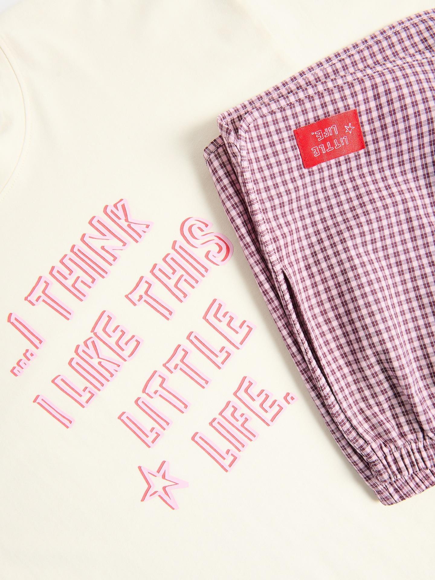 Purple Two Piece Cotton Pyjama Set, Purple, large image number 4