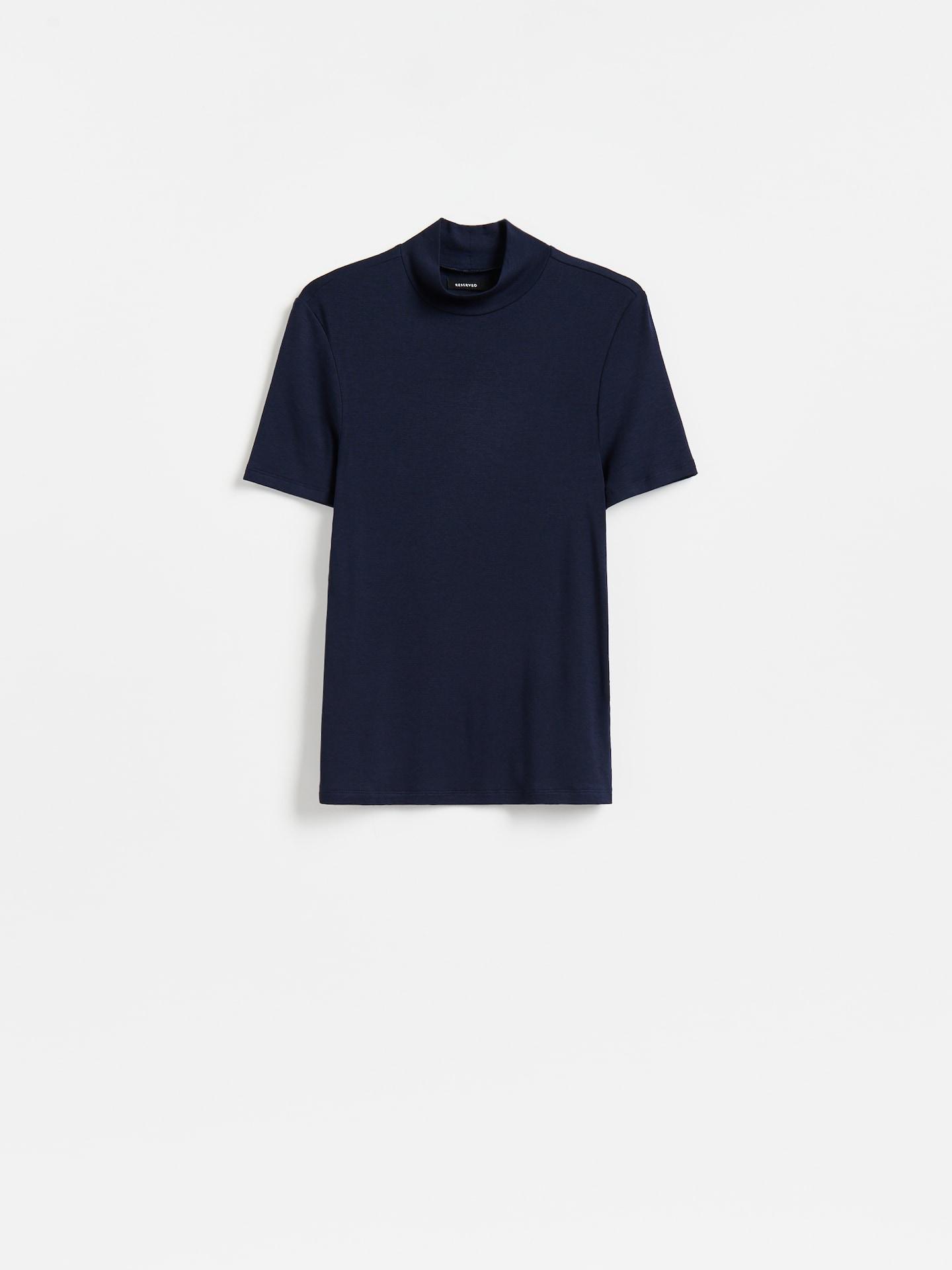 Navy Viscose Blend Blouse, Navy, medium