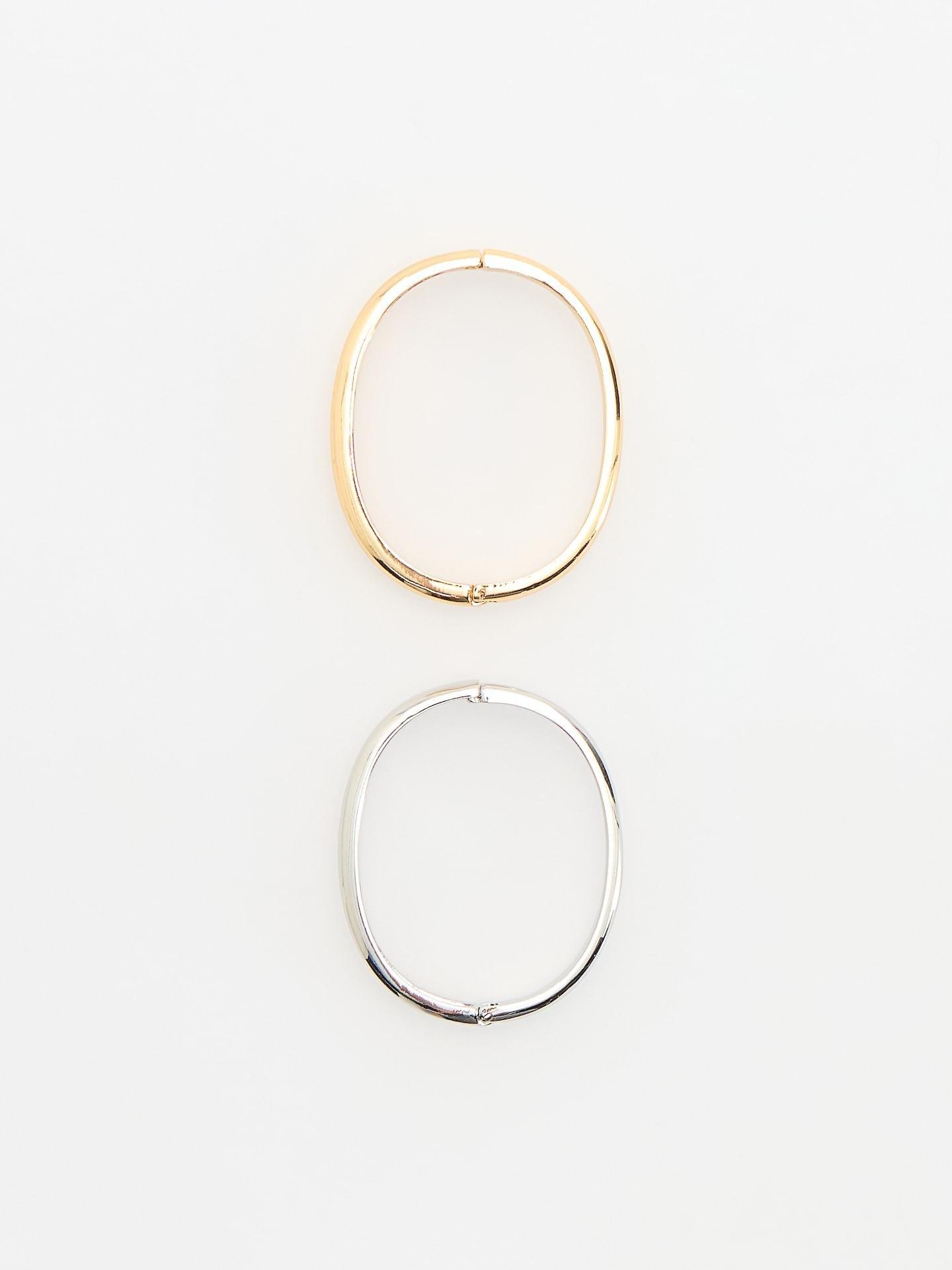 Gold Set Of Bracelets, Golden, large image number 0