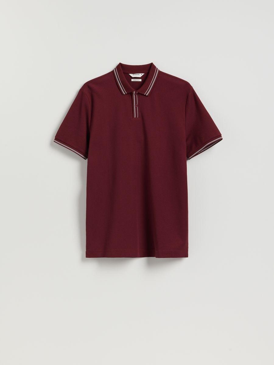 بولو رجالي عنابي, Burgundy, large image number 2
