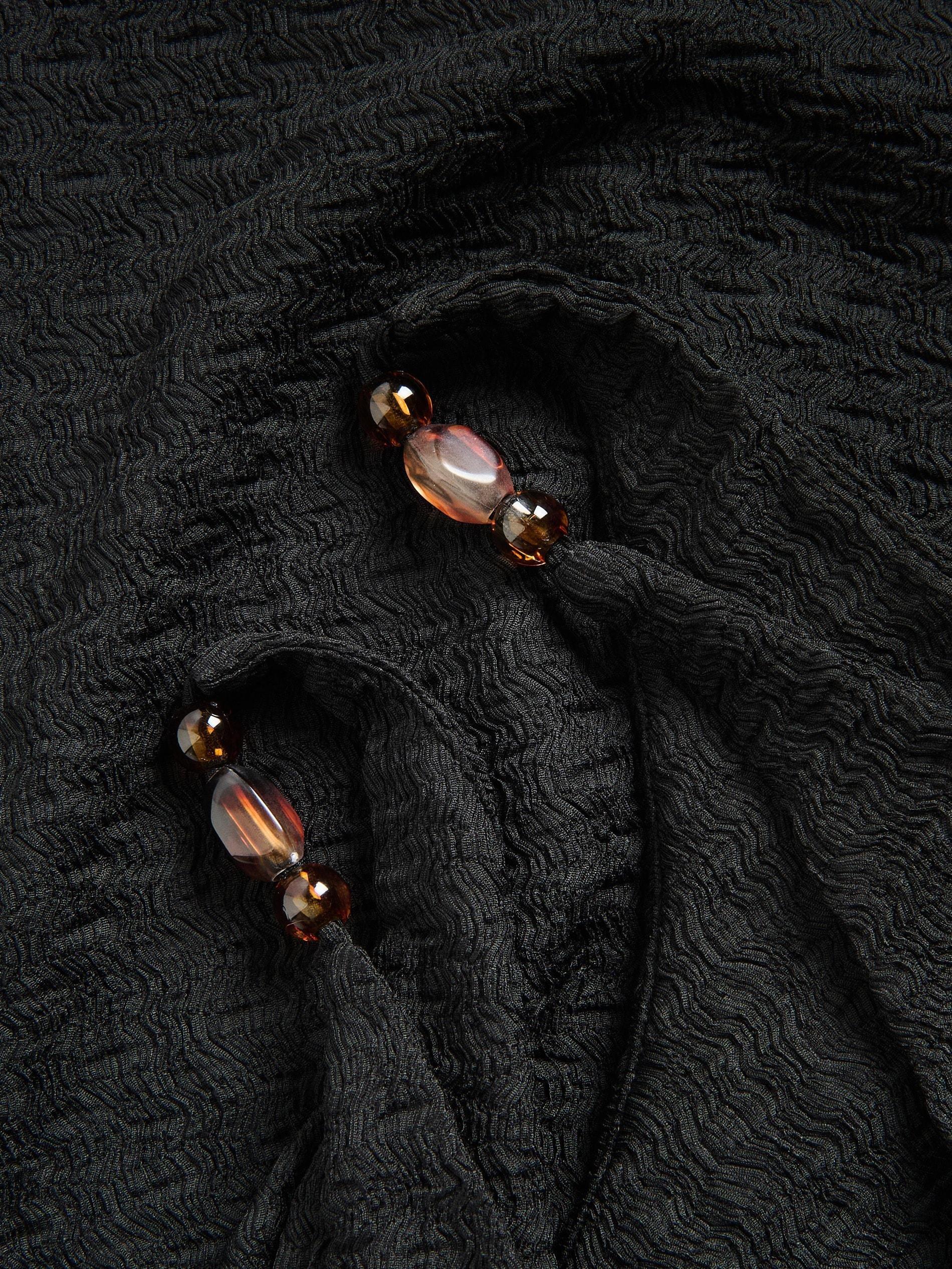 Black Blouse With Decorative Beads, Black, large image number 4