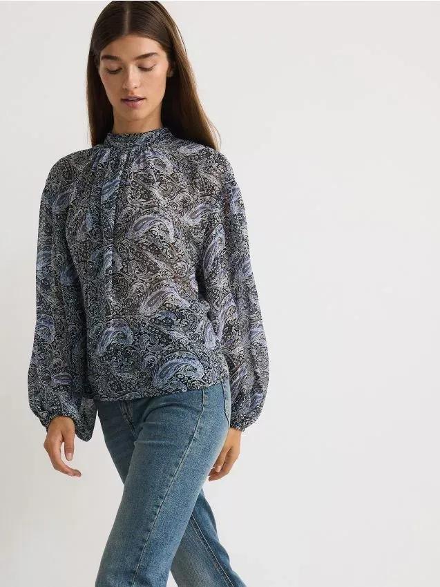 Multicolour Patterned Blouse, , large image number 0