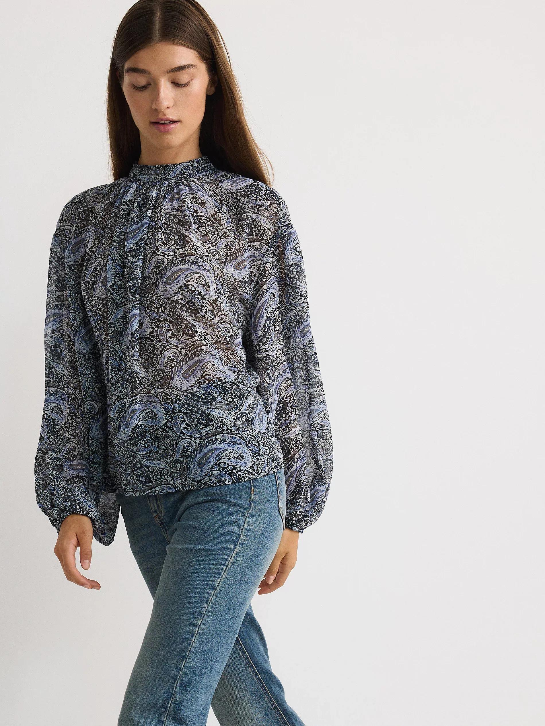 Multicolour Patterned Blouse, , large image number 1