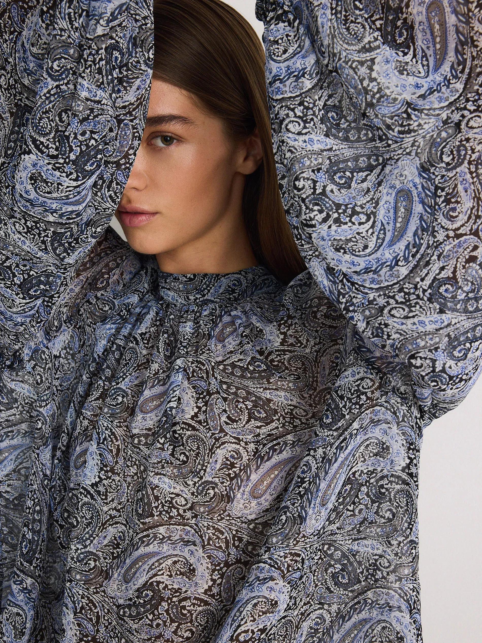 Multicolour Patterned Blouse, , large image number 3