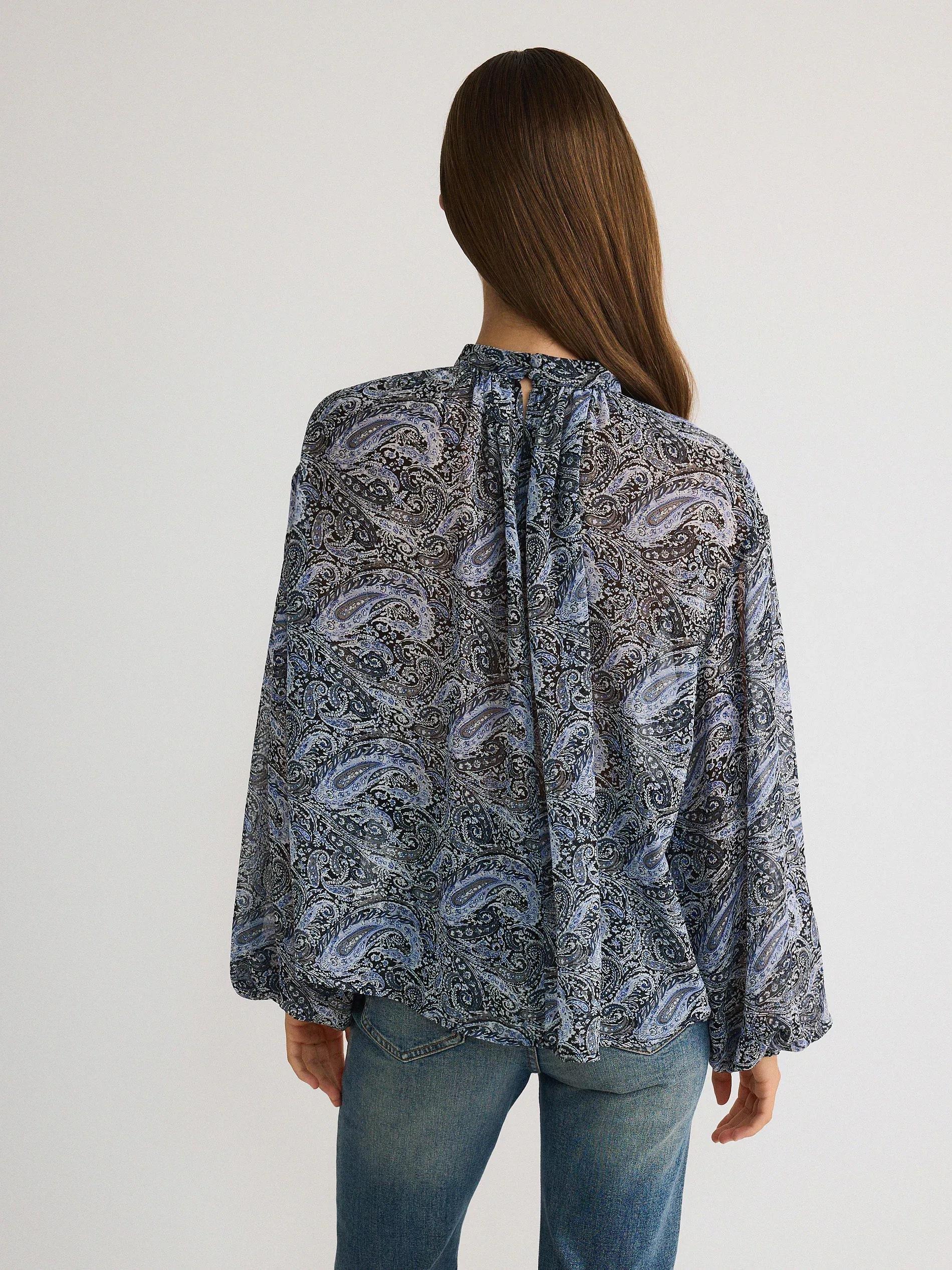 Multicolour Patterned Blouse, , large image number 4
