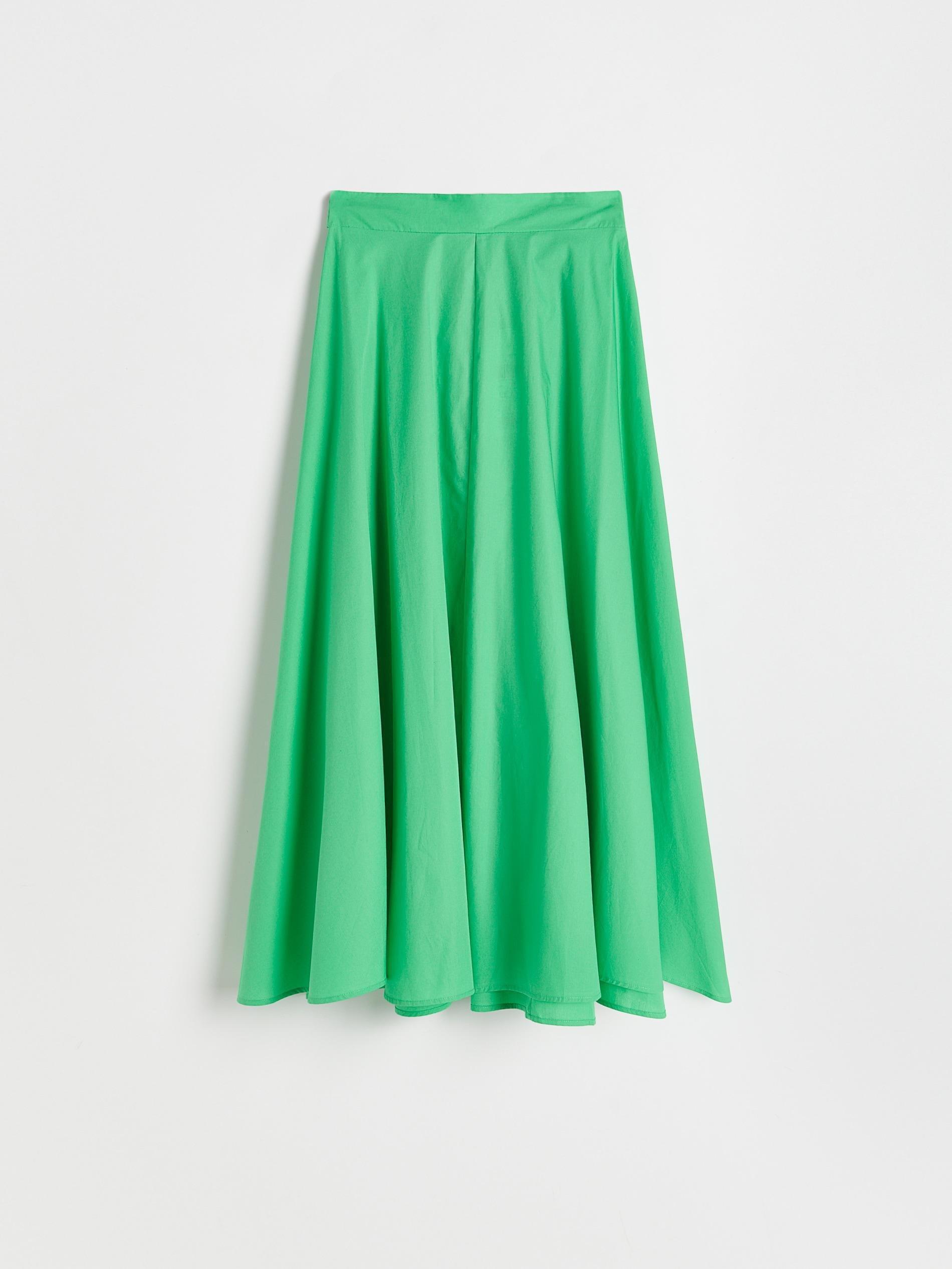 Fresh Green Cotton Midi Skirt, Women, , large image number 3