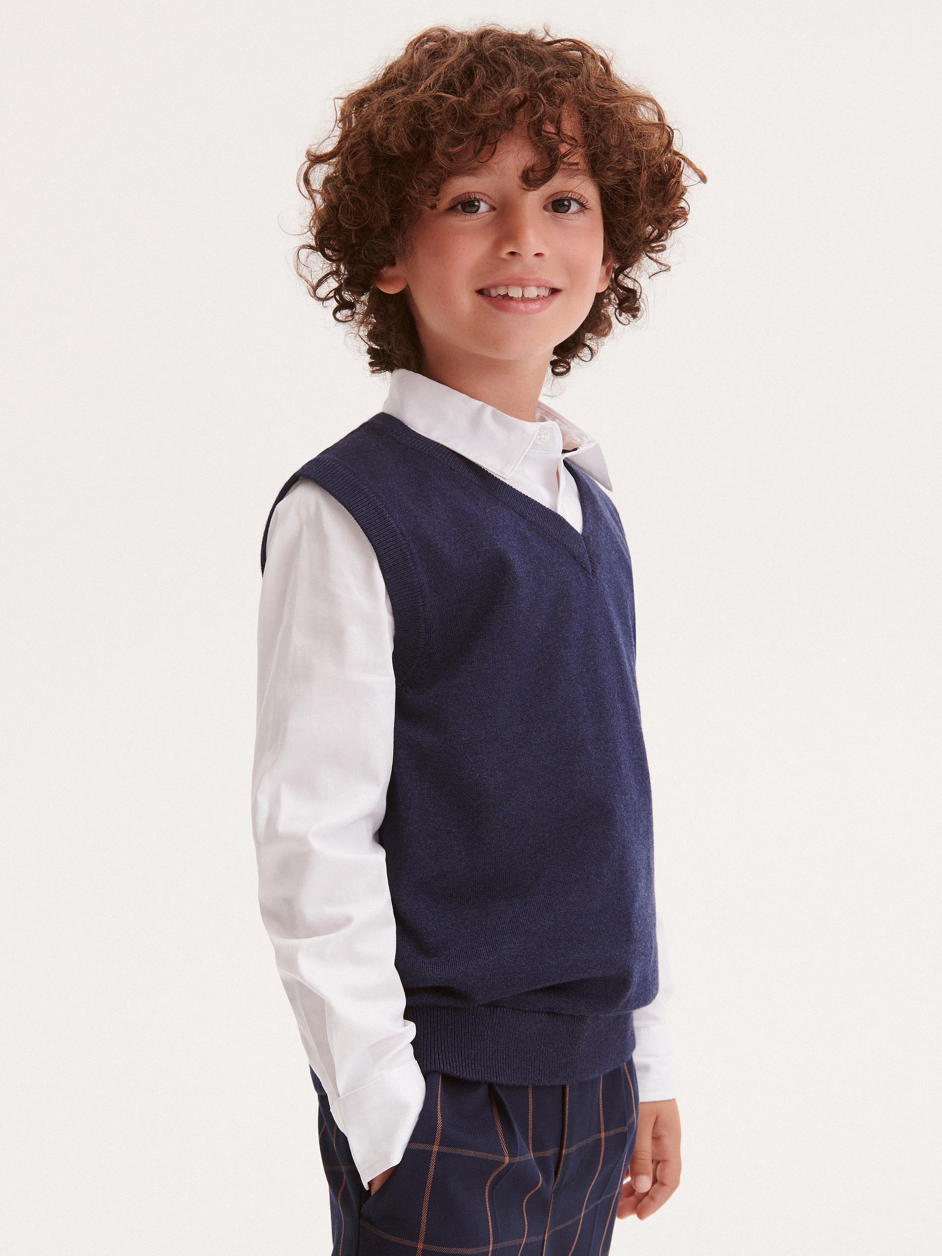 Blue Vest, Kids Boys, , large image number 0