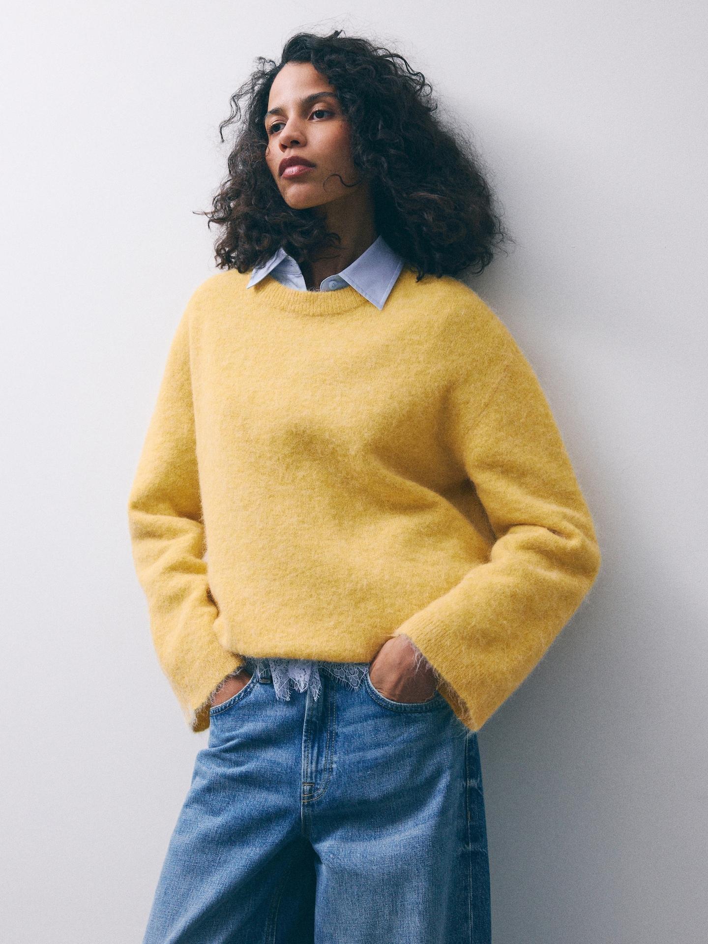 Blue Shirt With Lace, Blue, large image number 6
