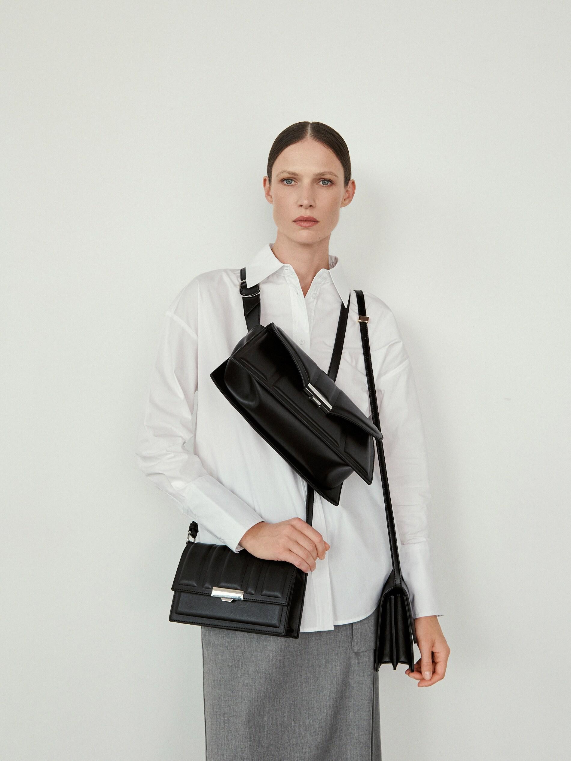 Black Crossbody Bag, Black, large image number 0