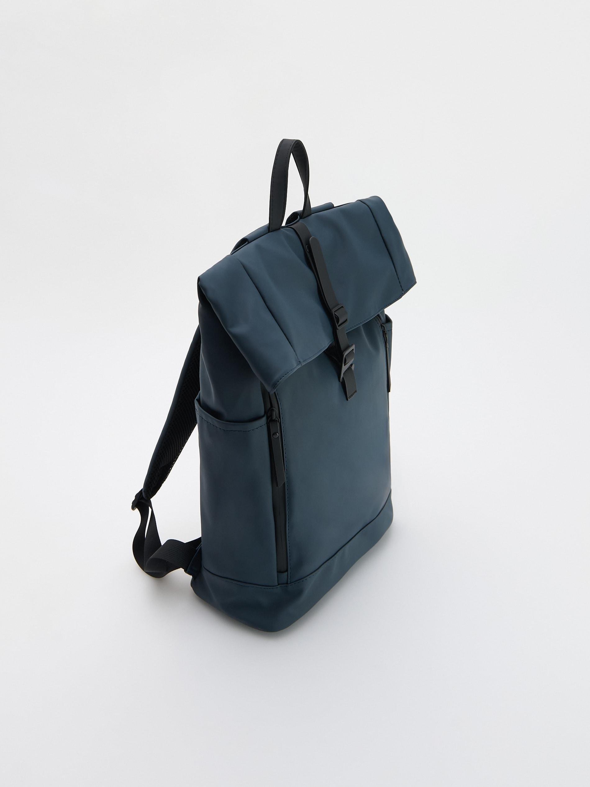 Navy Waterproof Backpack, Navy, large image number 3
