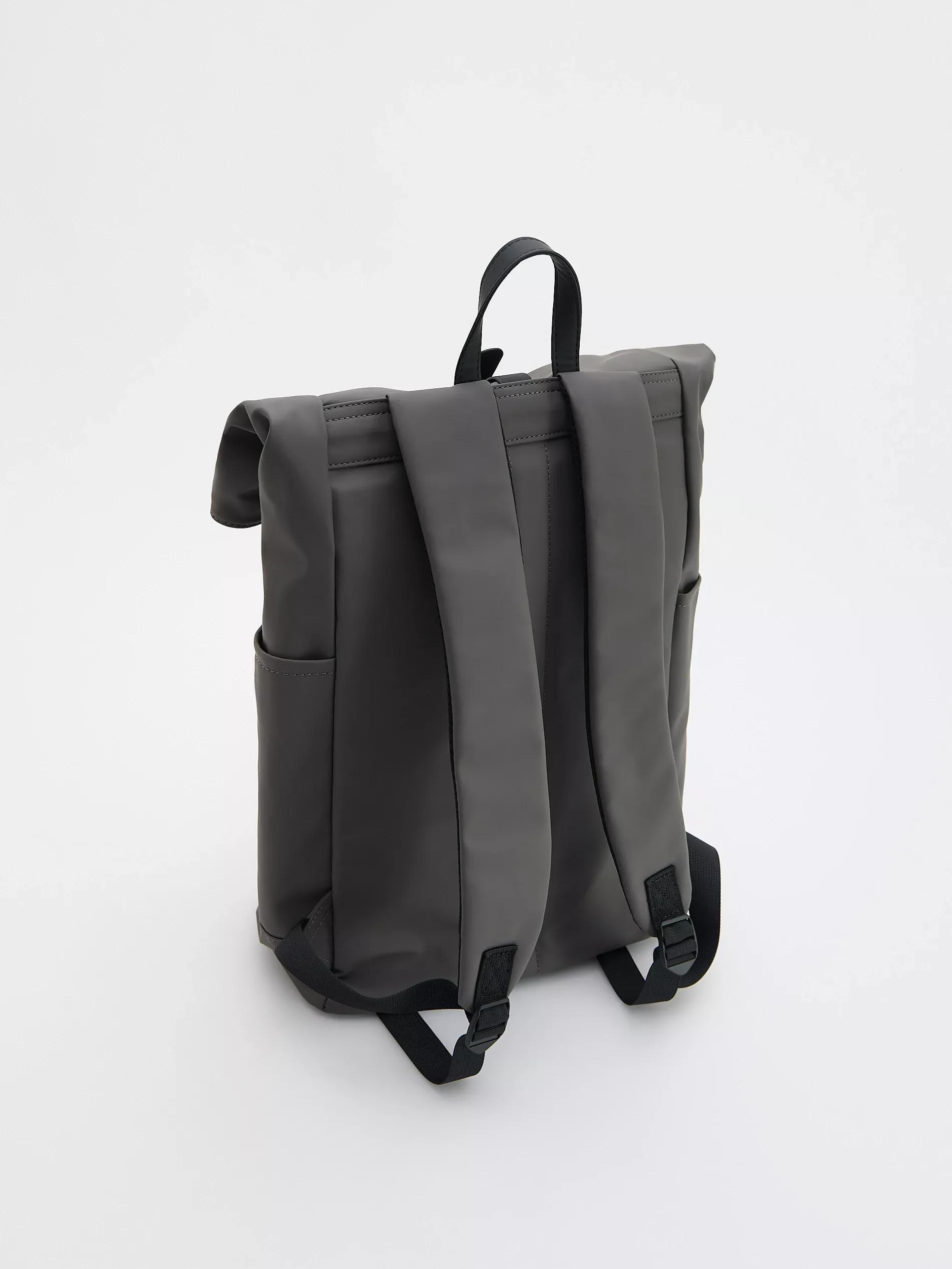 Grey Waterproof Backpack, Grey, large image number 4