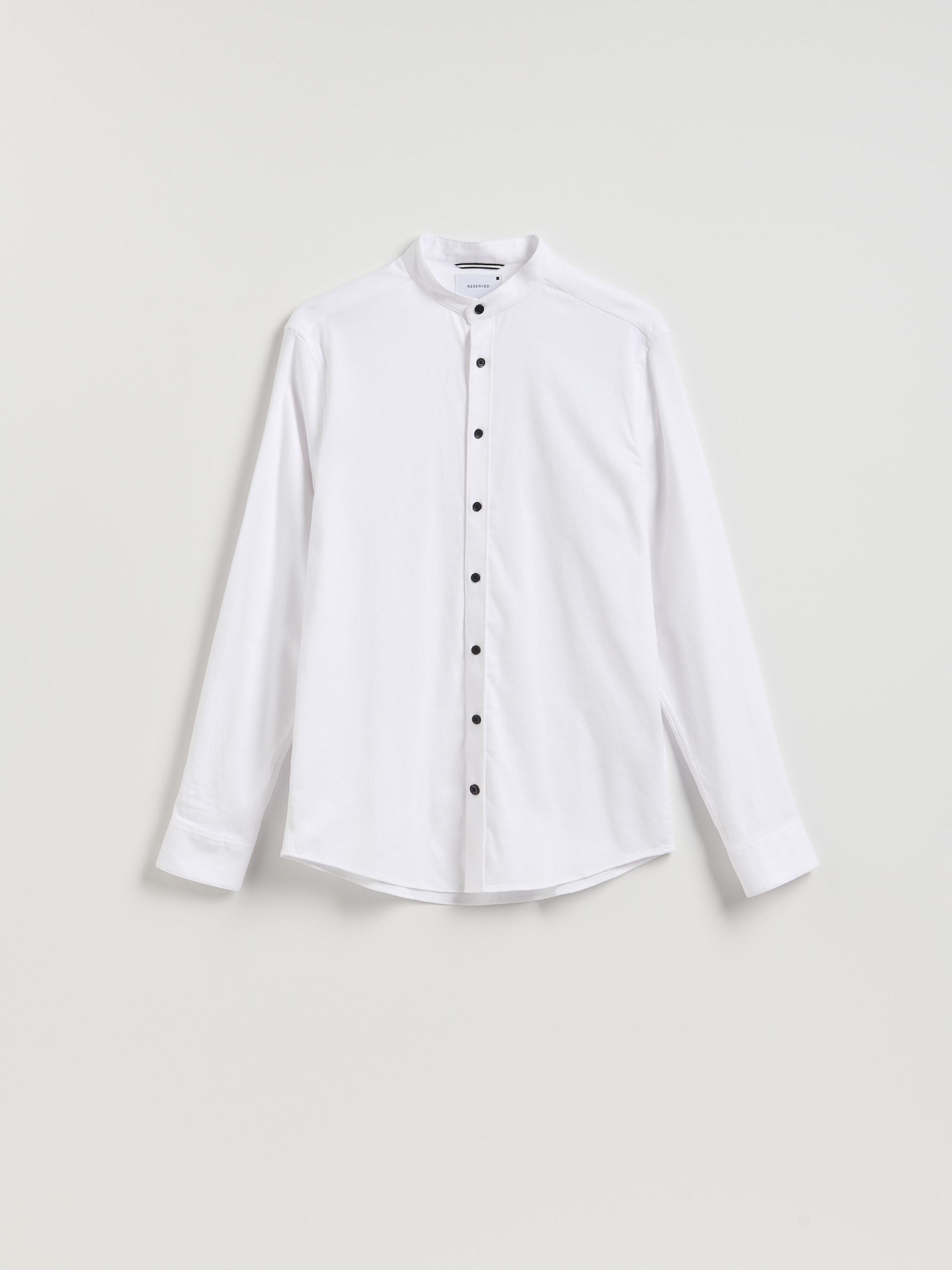 White Super Slim Fit Egyptian Cotton Rich Shirt, White, large image number 3