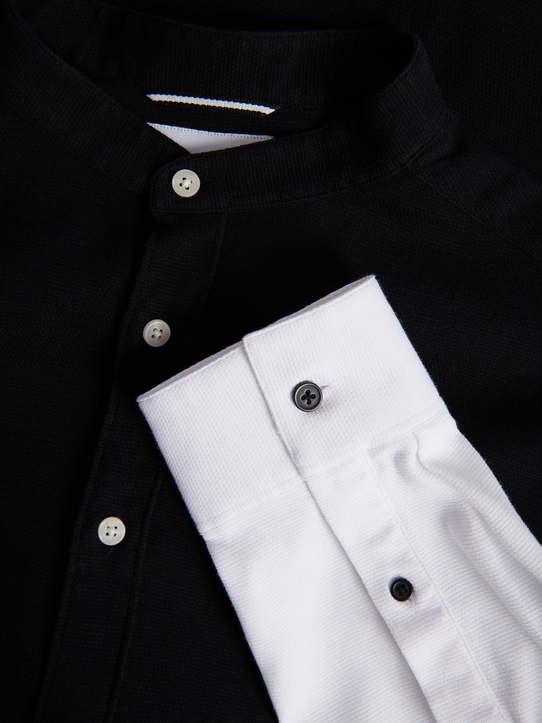 White Super Slim Fit Egyptian Cotton Rich Shirt, White, large image number 4