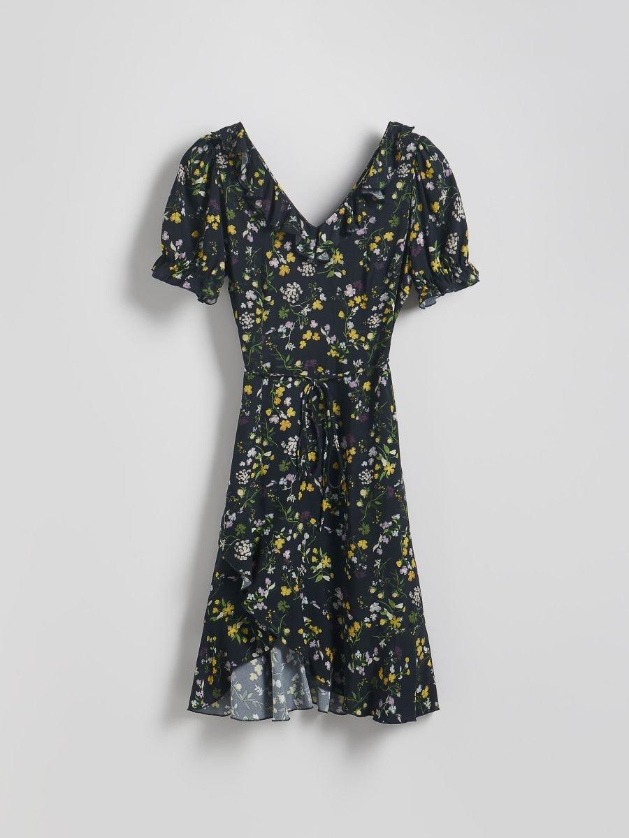 Multicolour Satin Midi Dress, , large image number 6