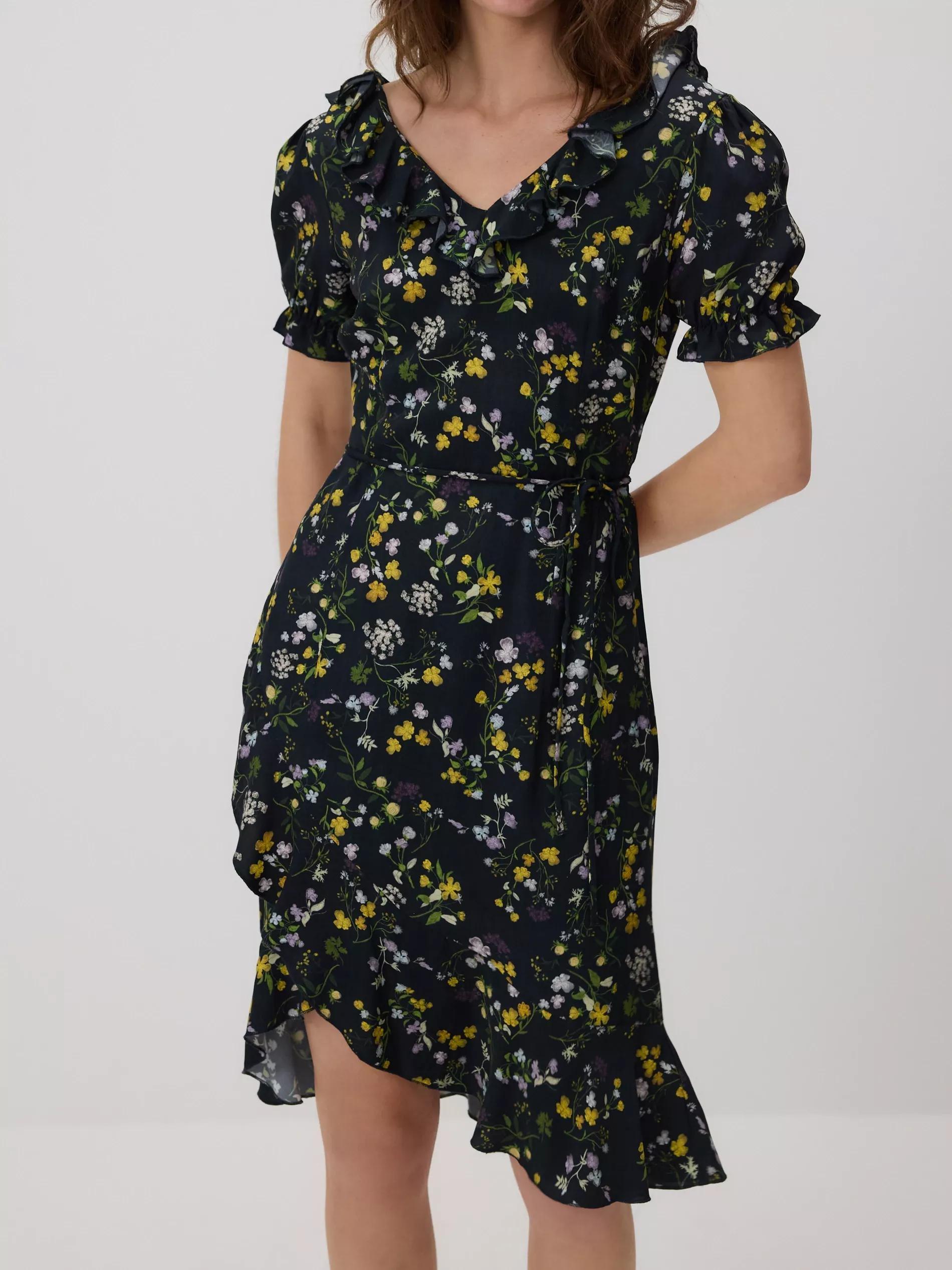 Multicolour Satin Midi Dress, , large image number 6
