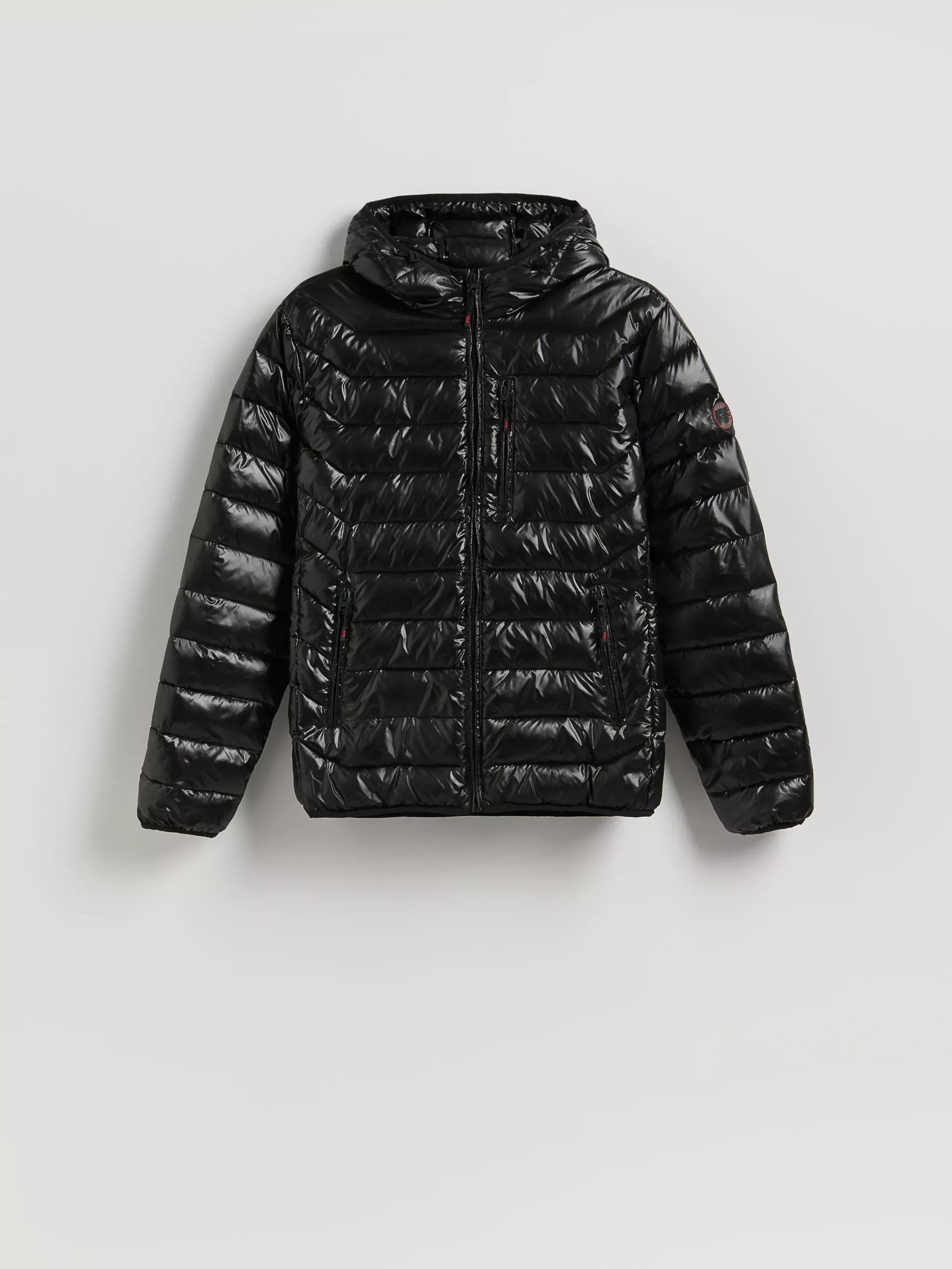 Black Jacket With Contrasting Inserts, Black, large image number 4