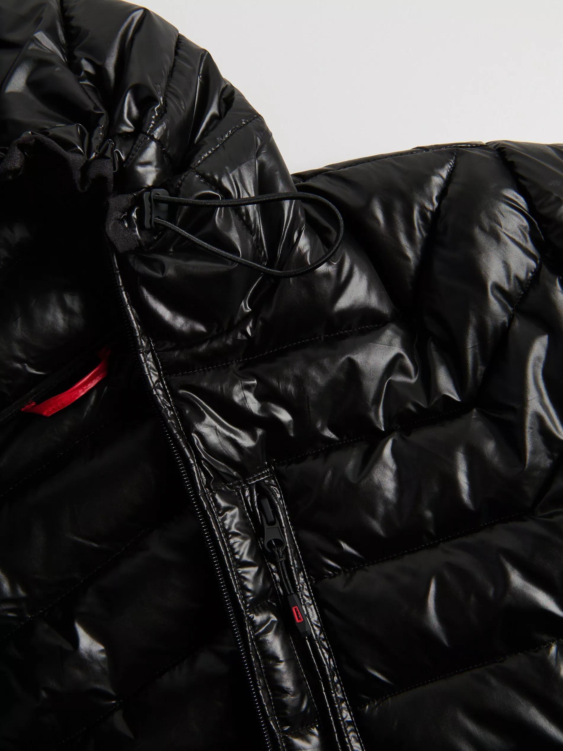 Black Jacket With Contrasting Inserts, Black, large image number 5