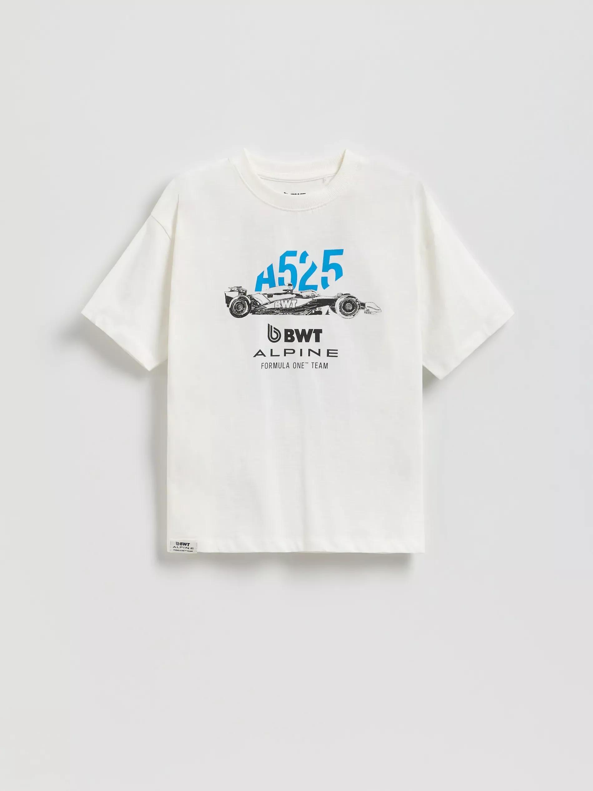 Cream Team Alpine F1 T-Shirt, Ivory, large image number 0