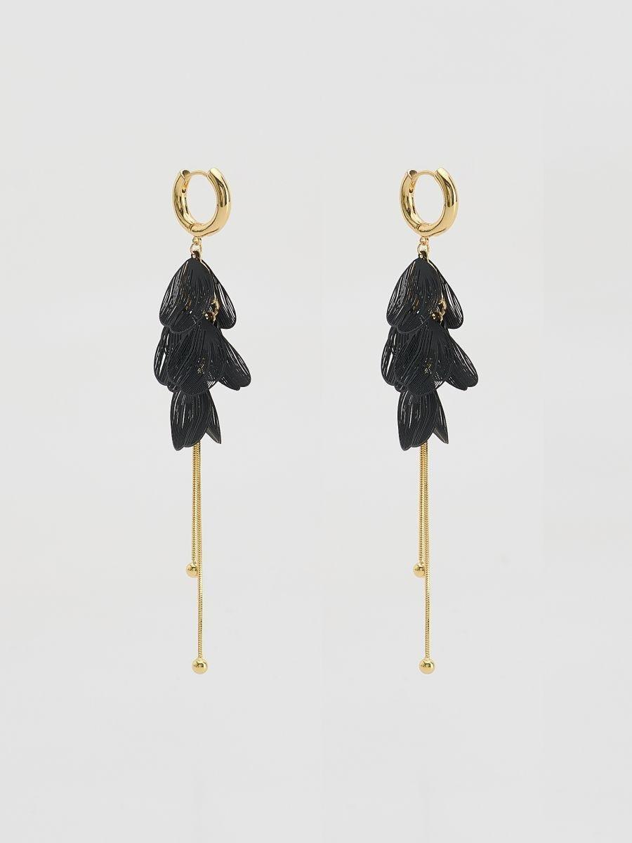 Black Earrings, Black, large image number 0
