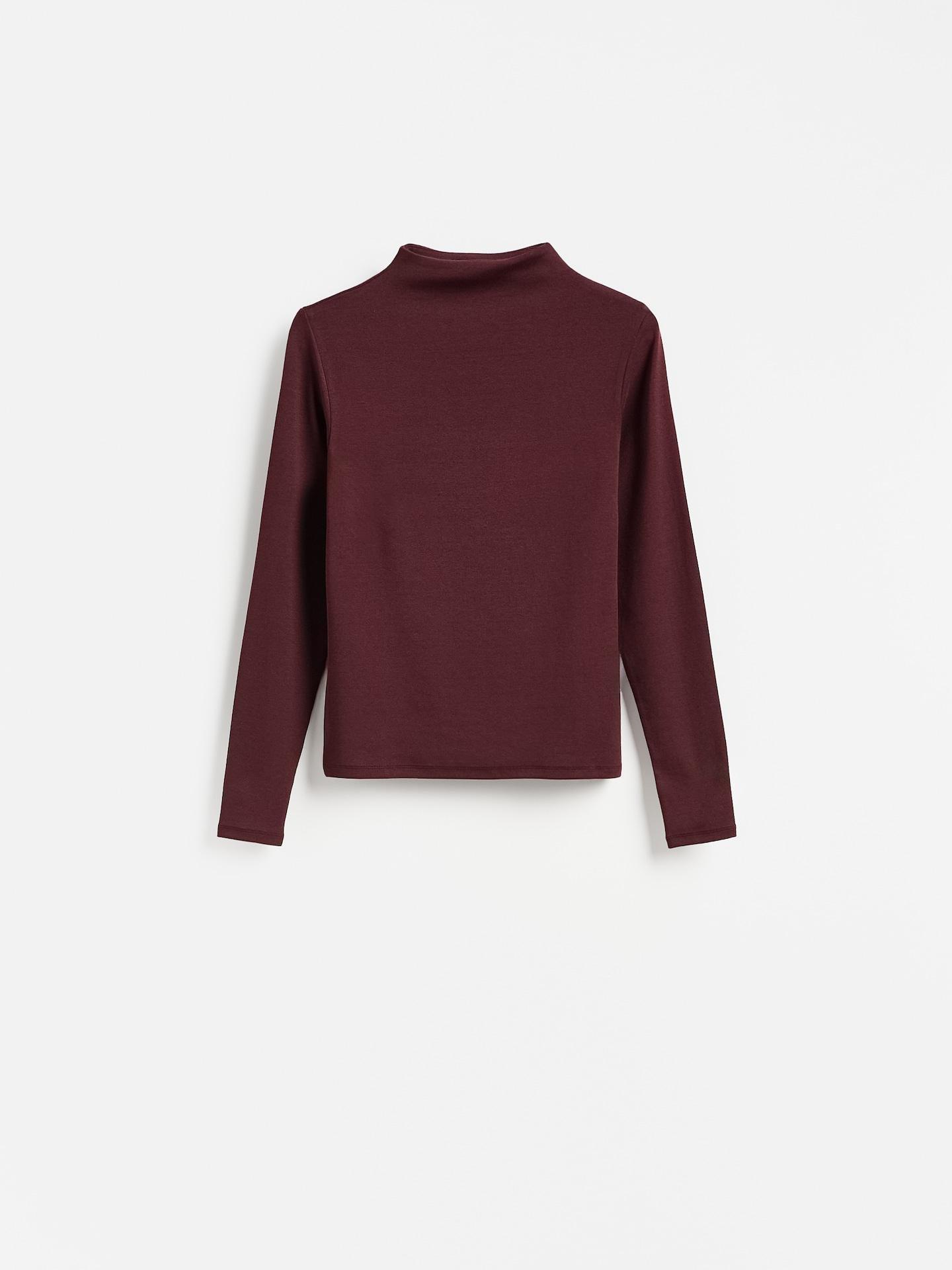 Modal Rich Long Sleeve T-Shirt, Burgundy, large image number 4