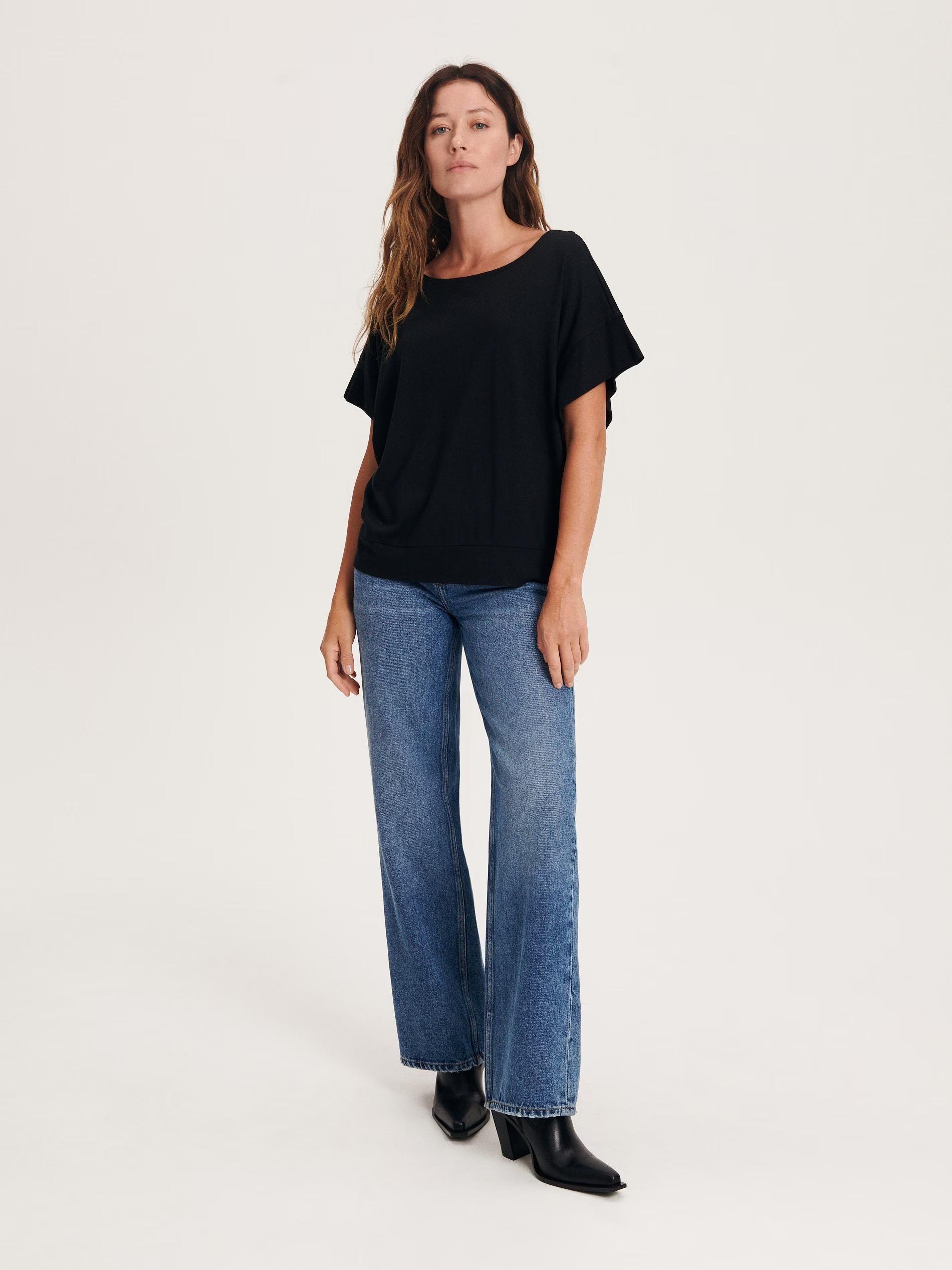 Black Kimono Shirt, , large image number 0