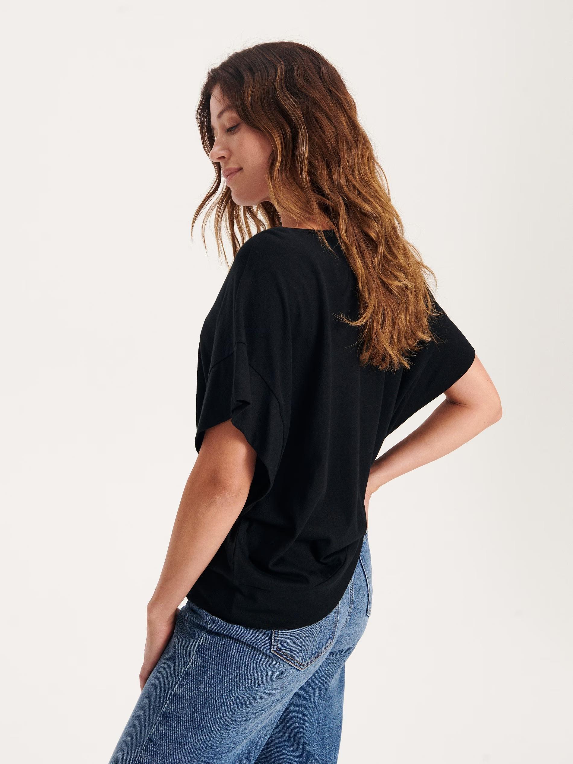 Black Kimono Shirt, , large image number 1