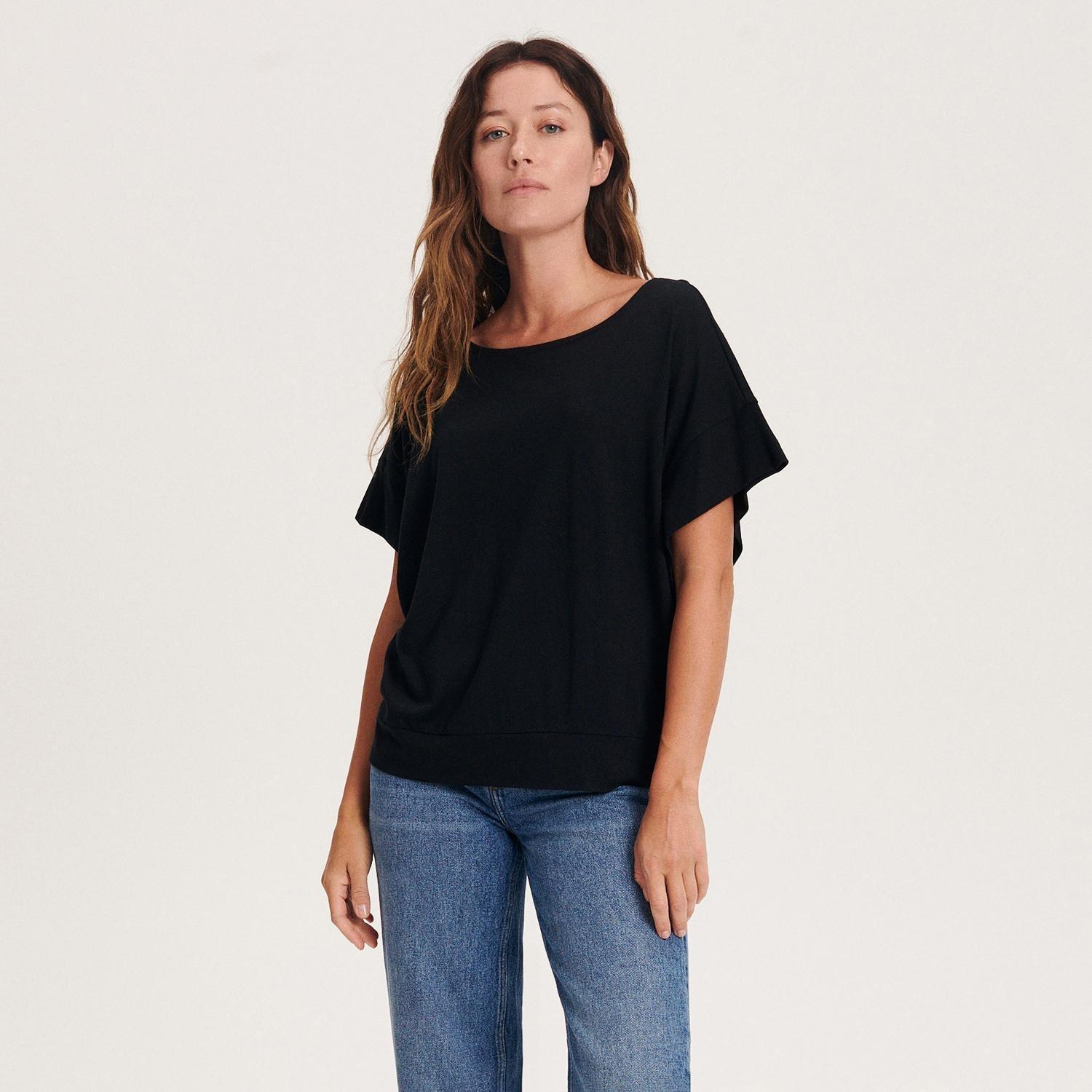 Black Kimono Shirt, , large image number 3