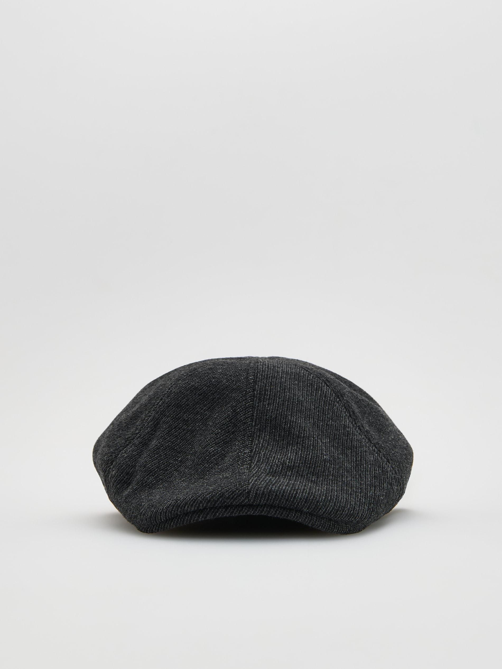 Grey Wool Blend Flat Cap, Grey, large image number 0