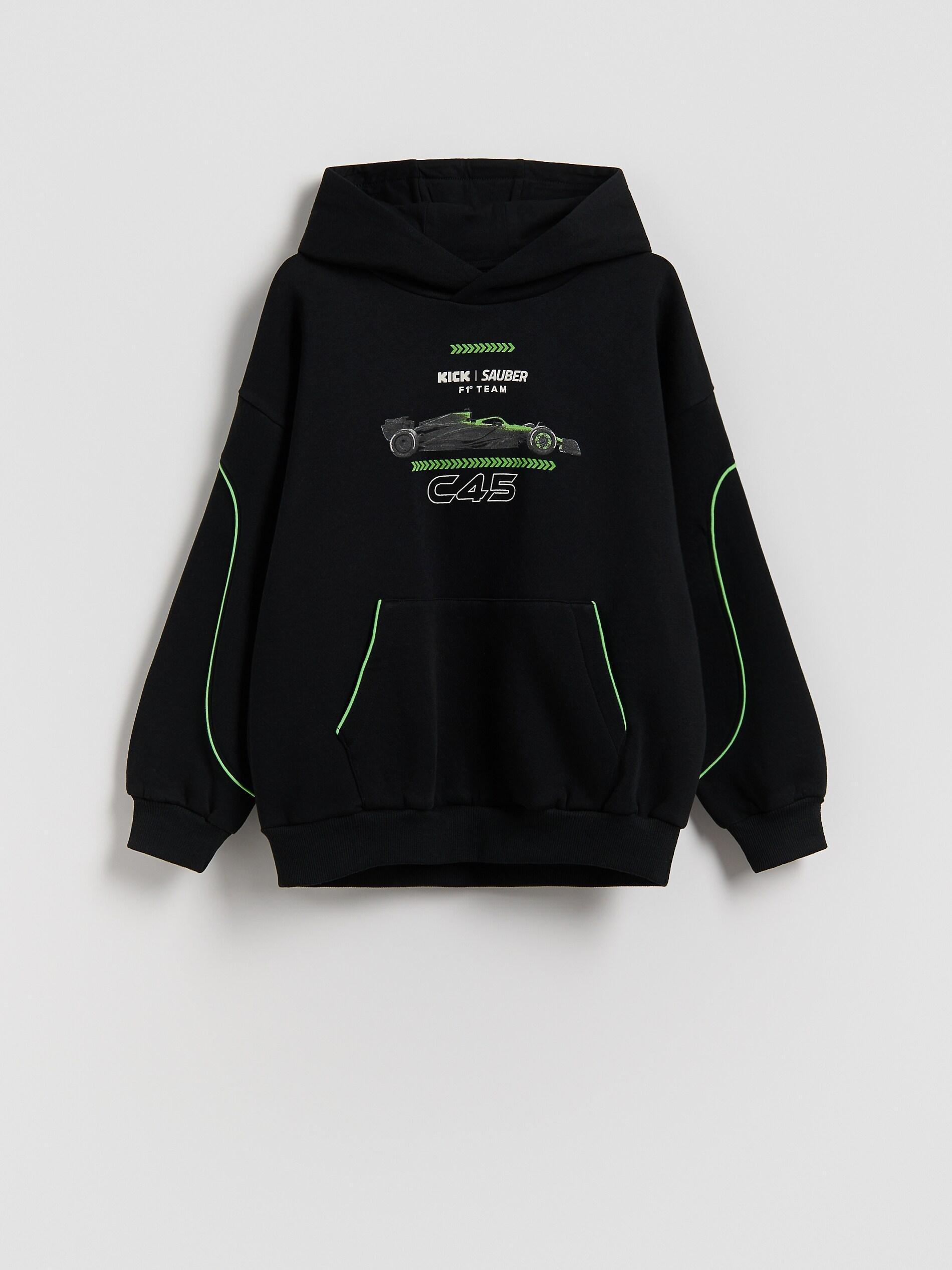 Black Team Kick Sauber F1 Sweatshirt, Black, medium