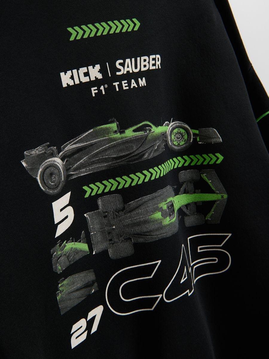 Black Team Kick Sauber F1 Sweatshirt, Black, medium