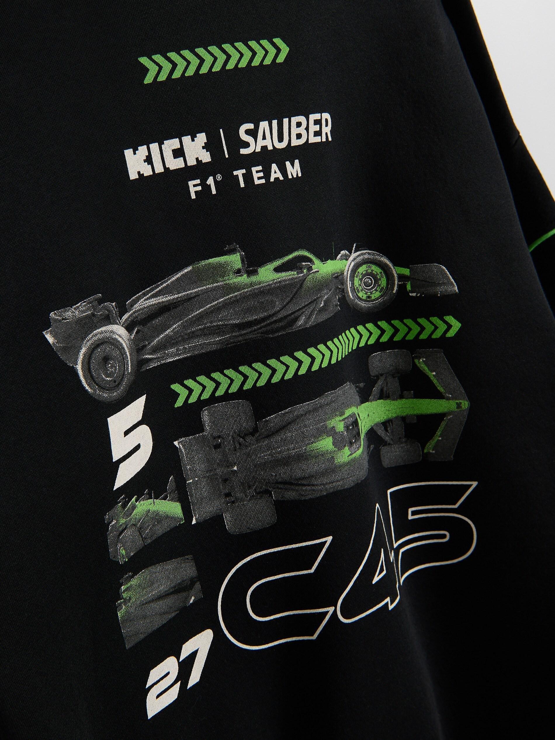 Black Team Kick Sauber F1 Sweatshirt, Black, medium