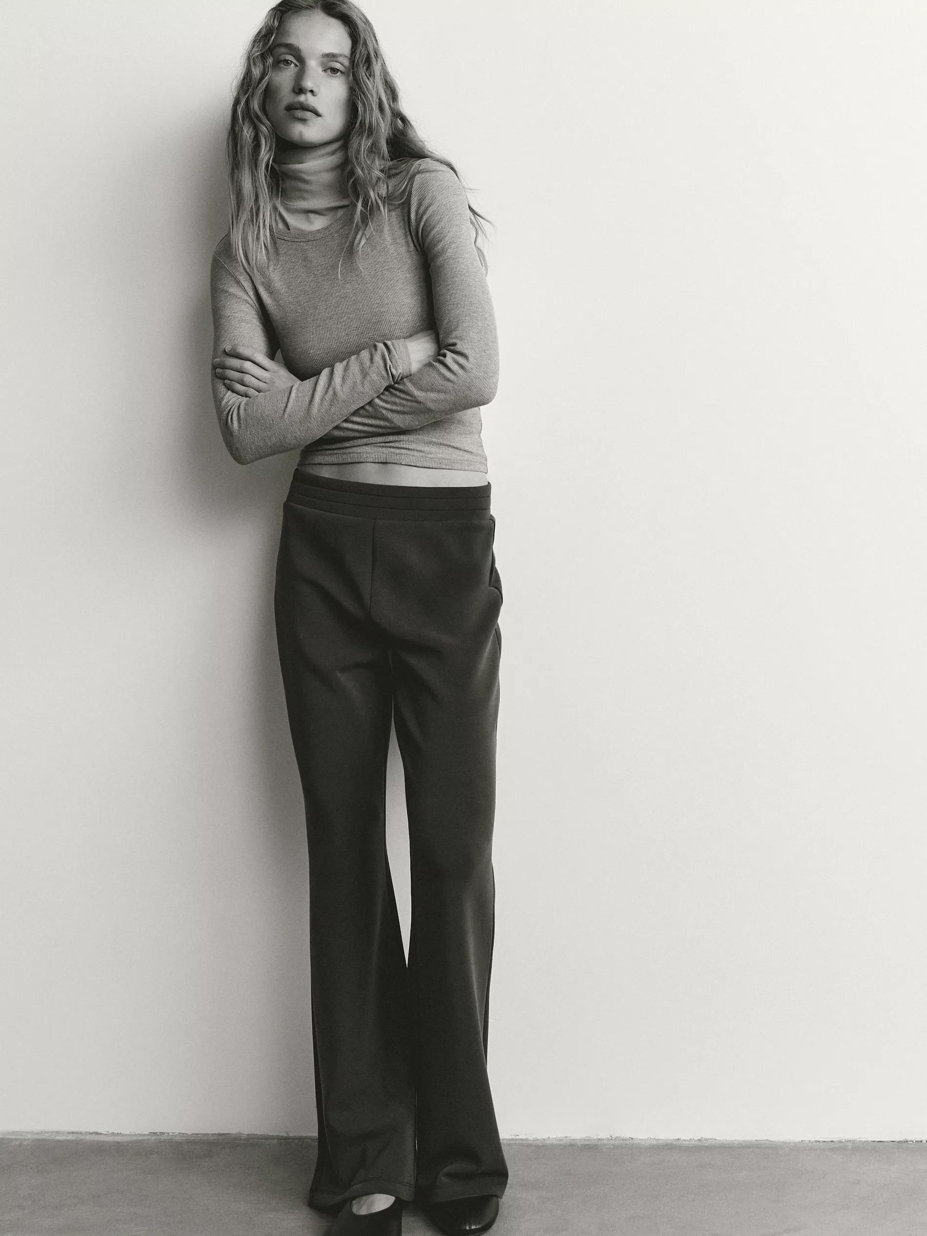 Beige Long-Sleeved Turtleneck, Ivory, large image number 7