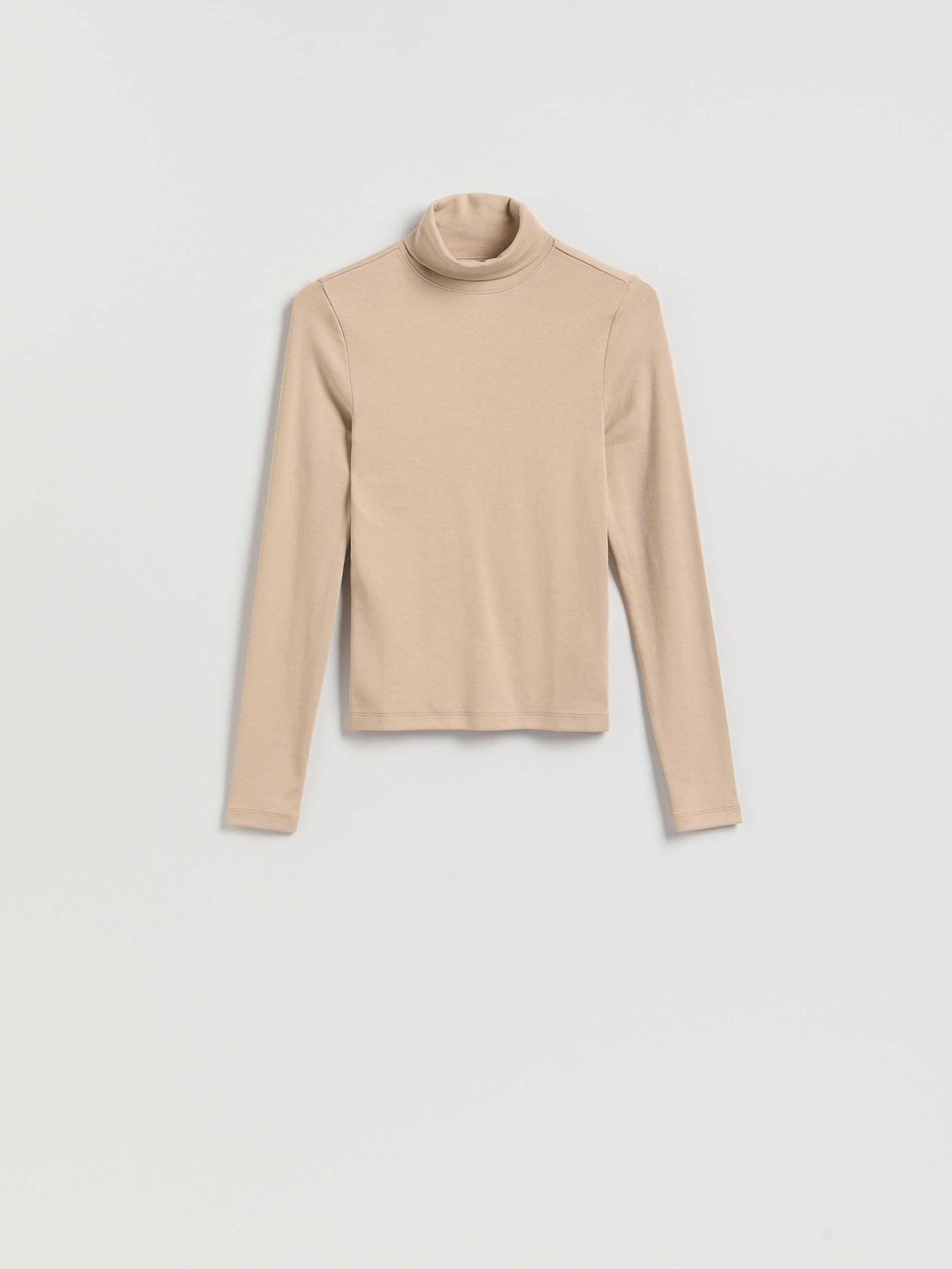 Beige Long-Sleeved Turtleneck, Ivory, large image number 8